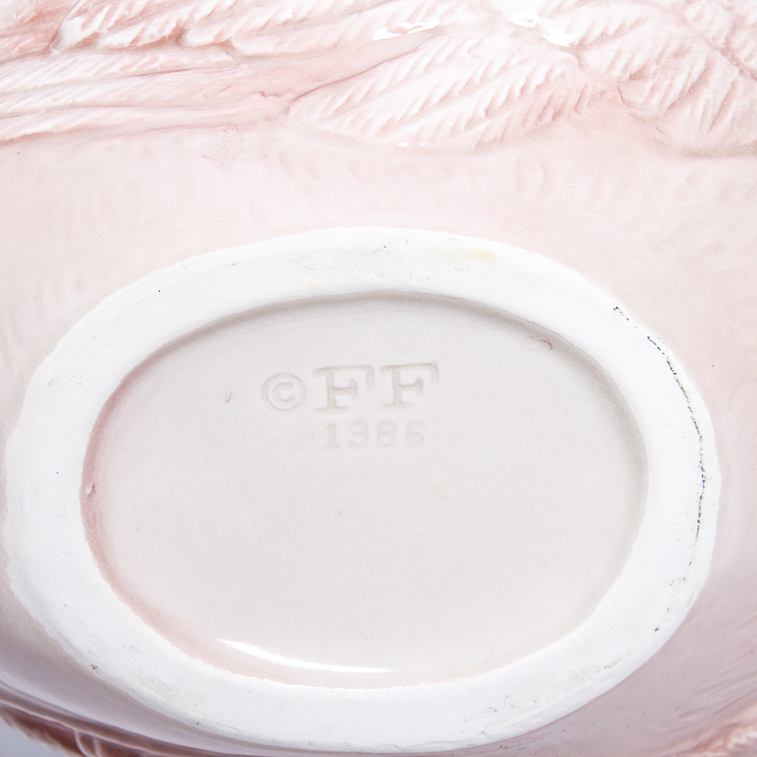 Pair of Fitz and Floyd Pink Flamingo Serving Vessels