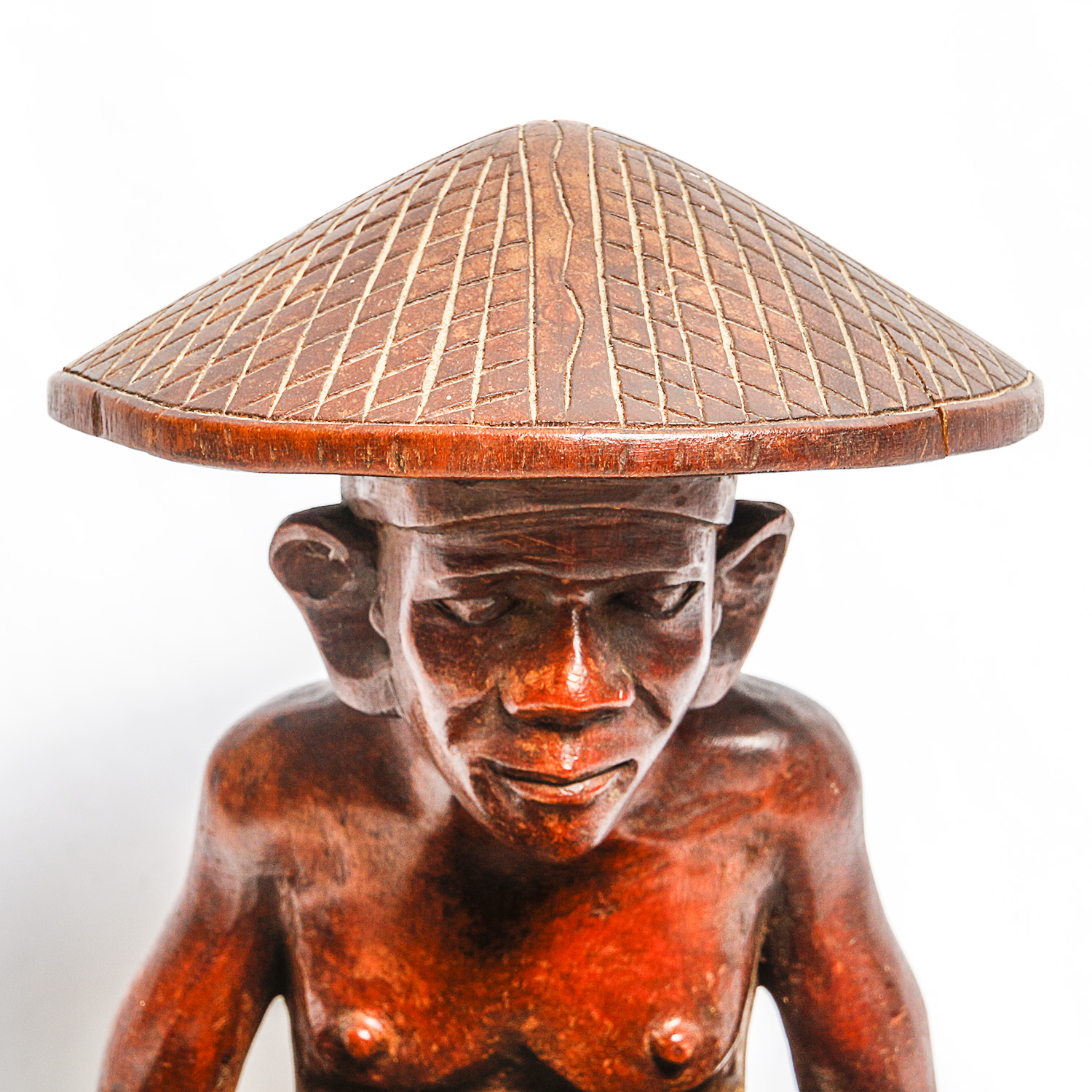 Figurative Carved Wooden Bowl