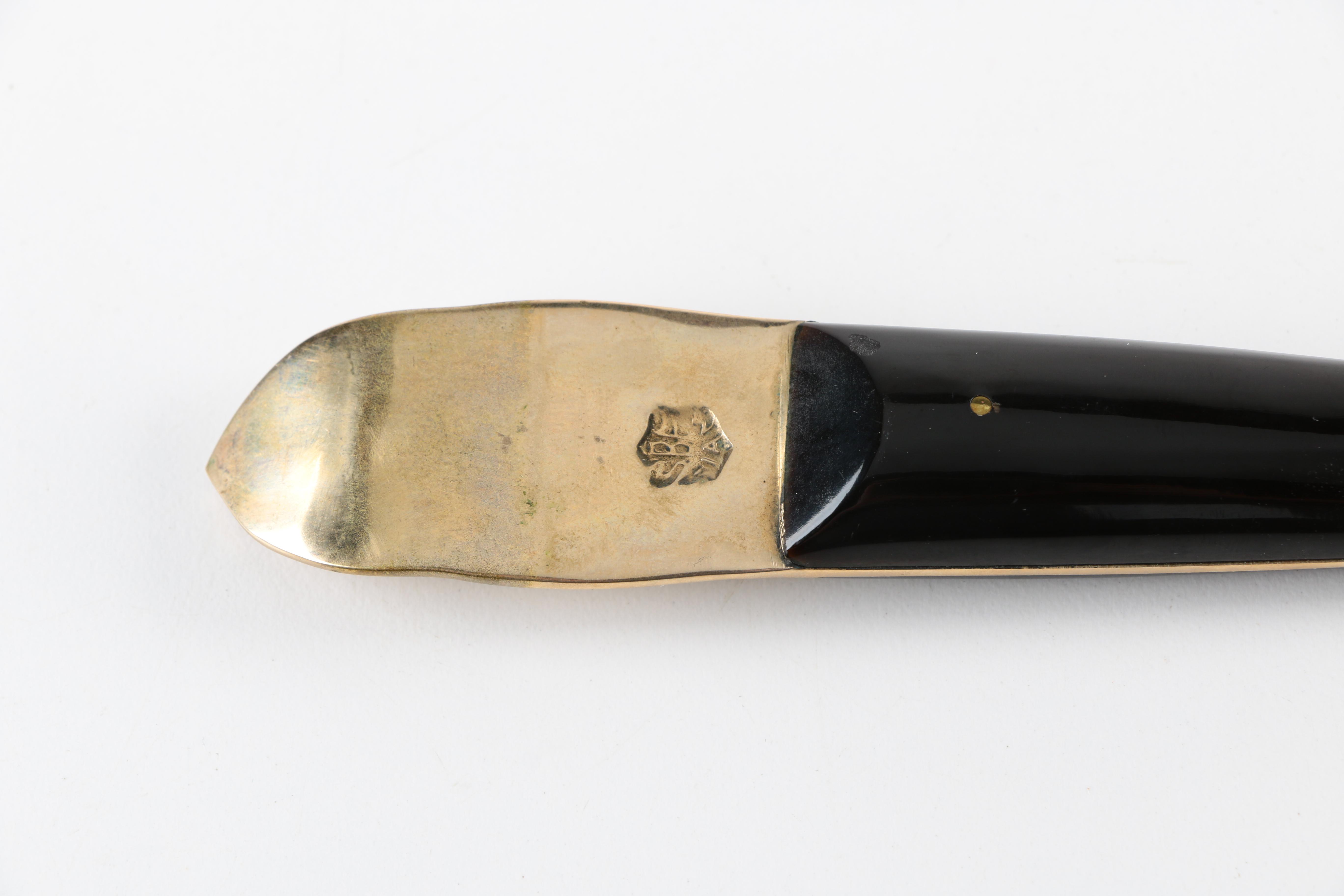 Mid-Century Thai Bronzeware Serving Utensils in a Presentation Case