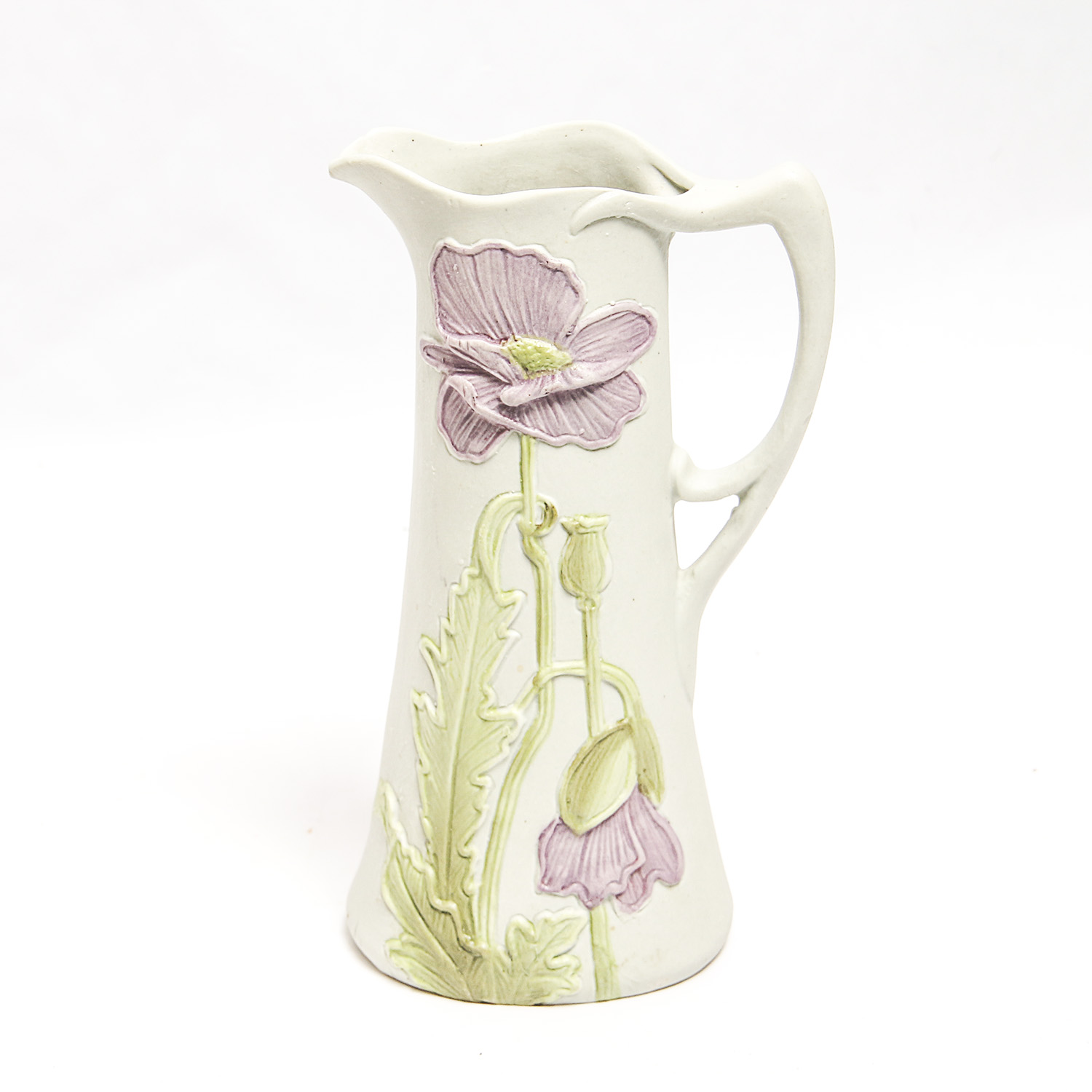 Grouping of Porcelain Pitchers with Ludwigsburg Dish