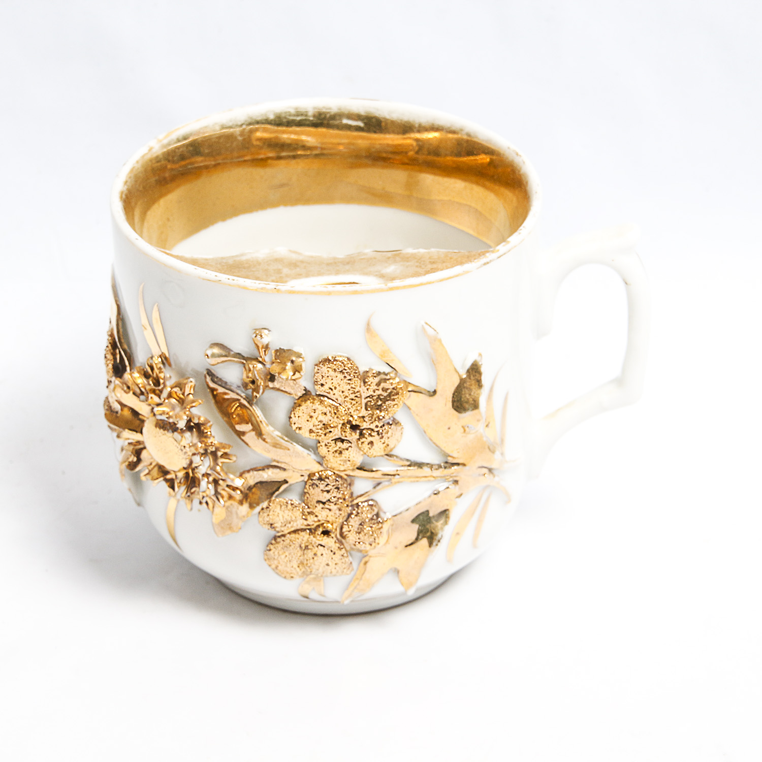 Antique Moustache Mug and Aynsley 1953 Queen Elizabeth II Mug