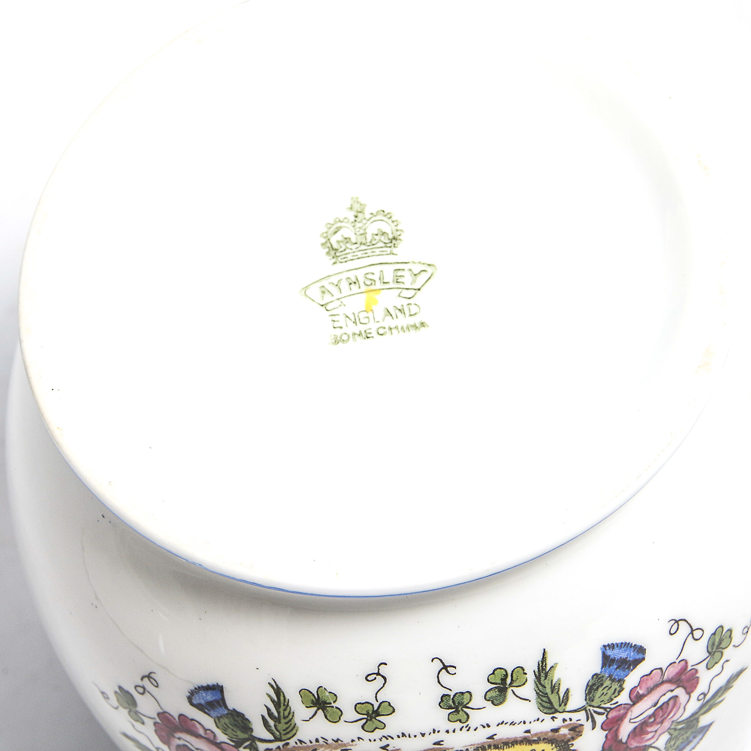 Antique Moustache Mug and Aynsley 1953 Queen Elizabeth II Mug