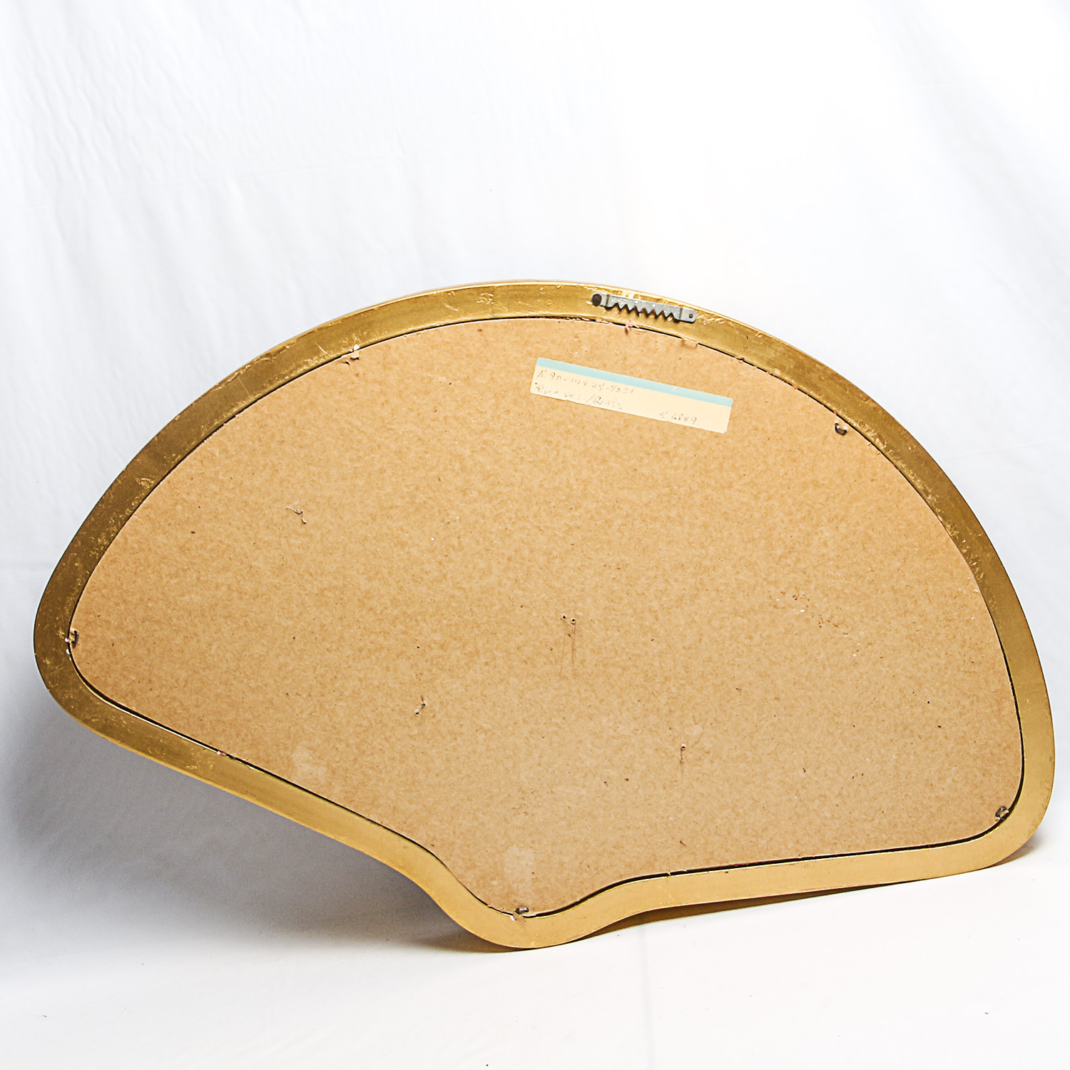 Handpainted Fan in an Ornately Carved Wooden Frame with Gilt