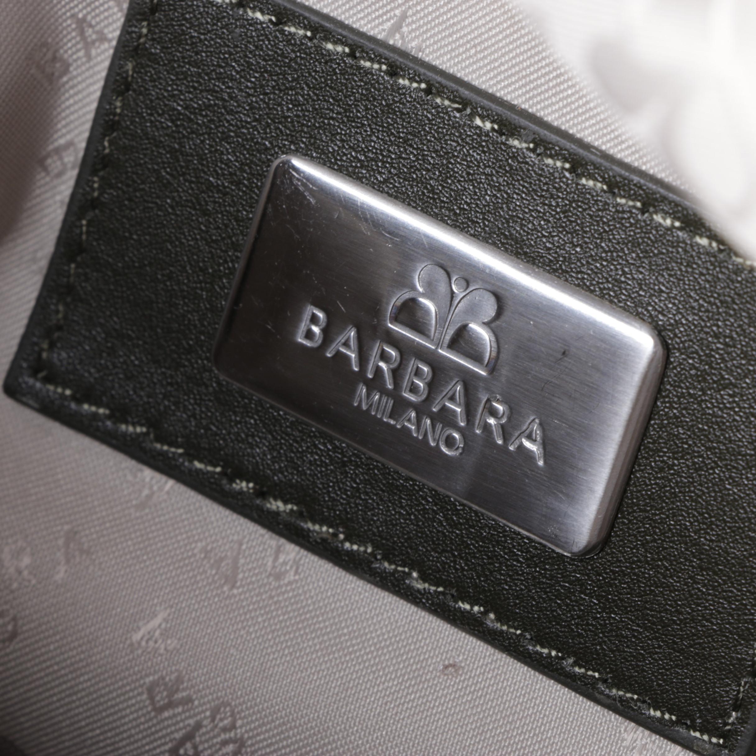 Barbara Milano Dark Olive Leather Bag