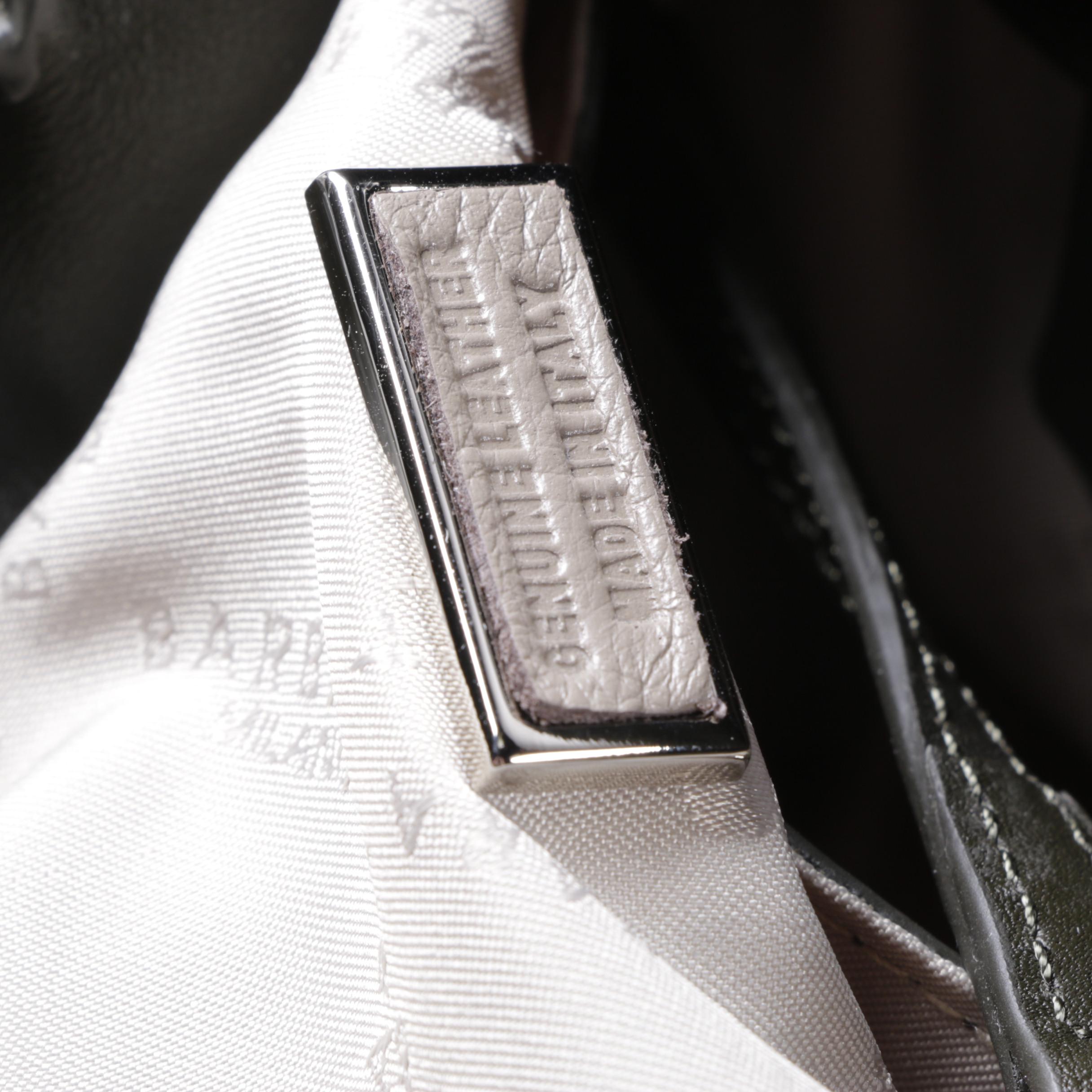 Barbara Milano Dark Olive Leather Bag