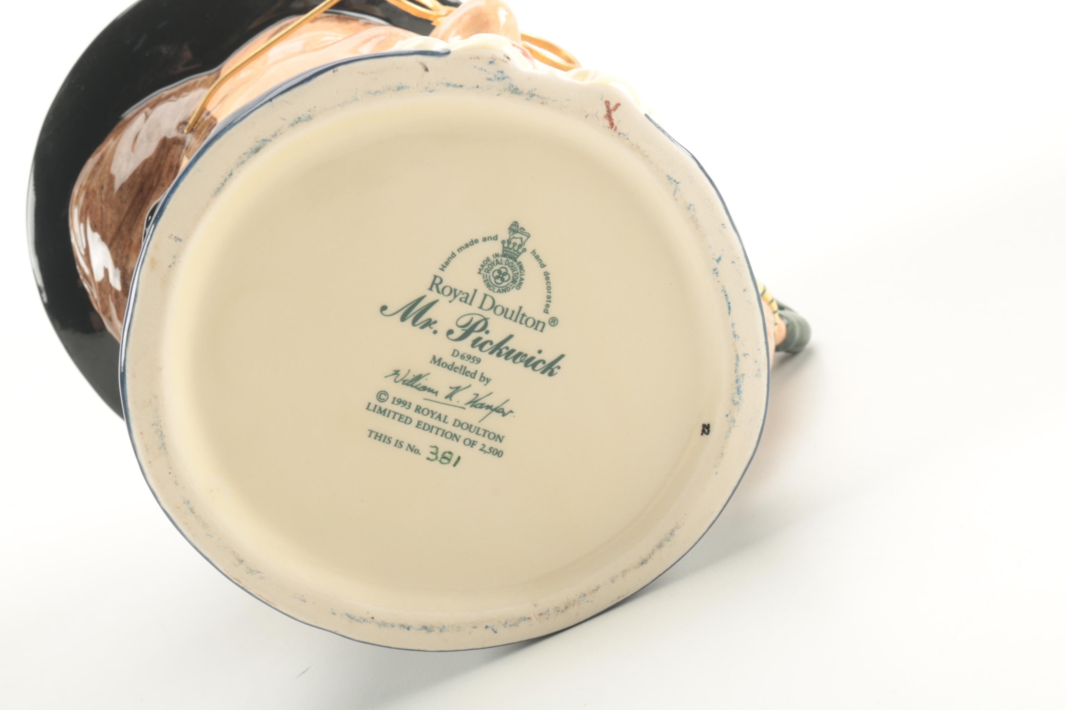 Royal Doulton Toby Jugs of Pickwick Papers Characters