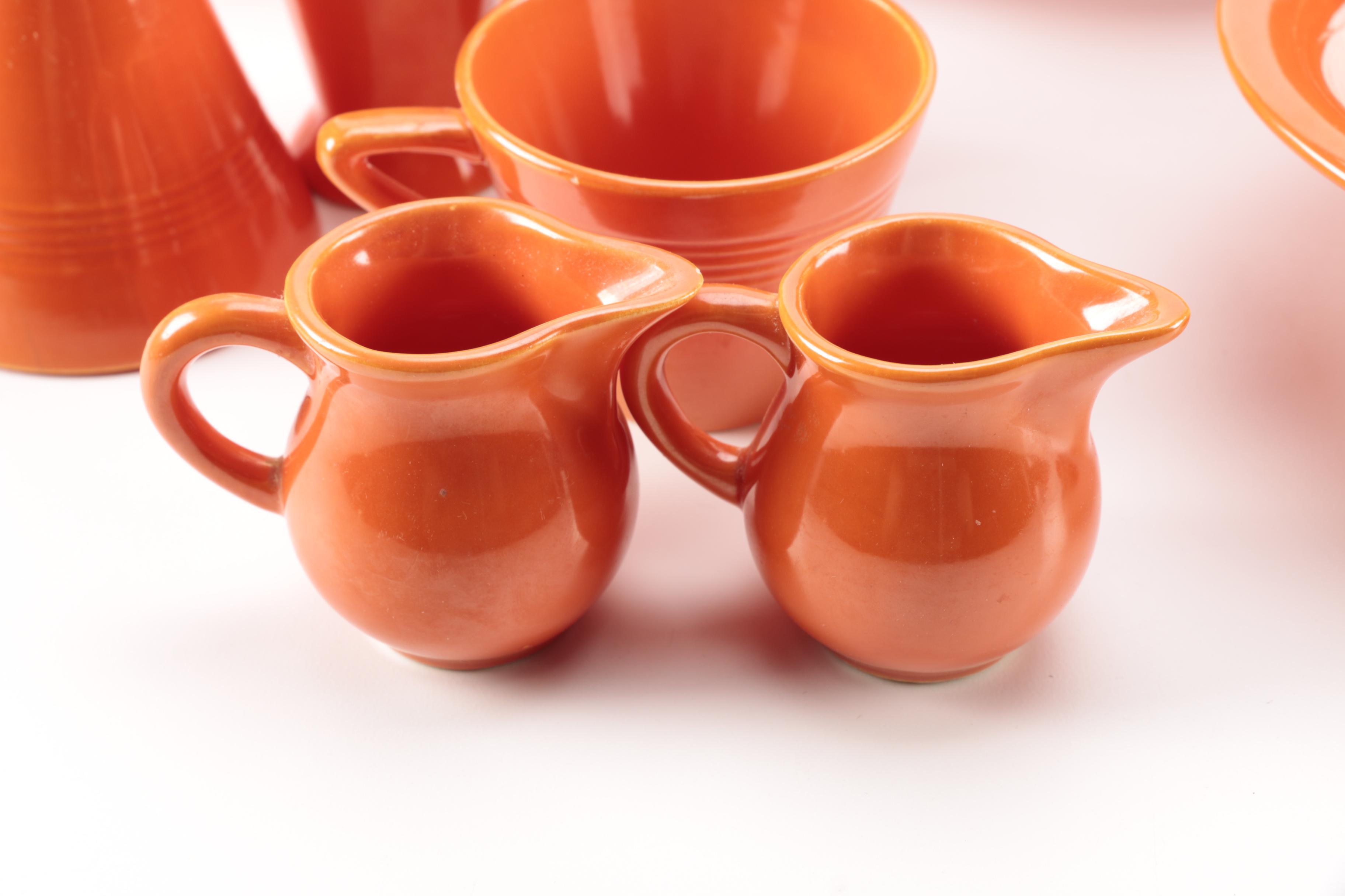 Vintage Harlequin China Collection in Orange