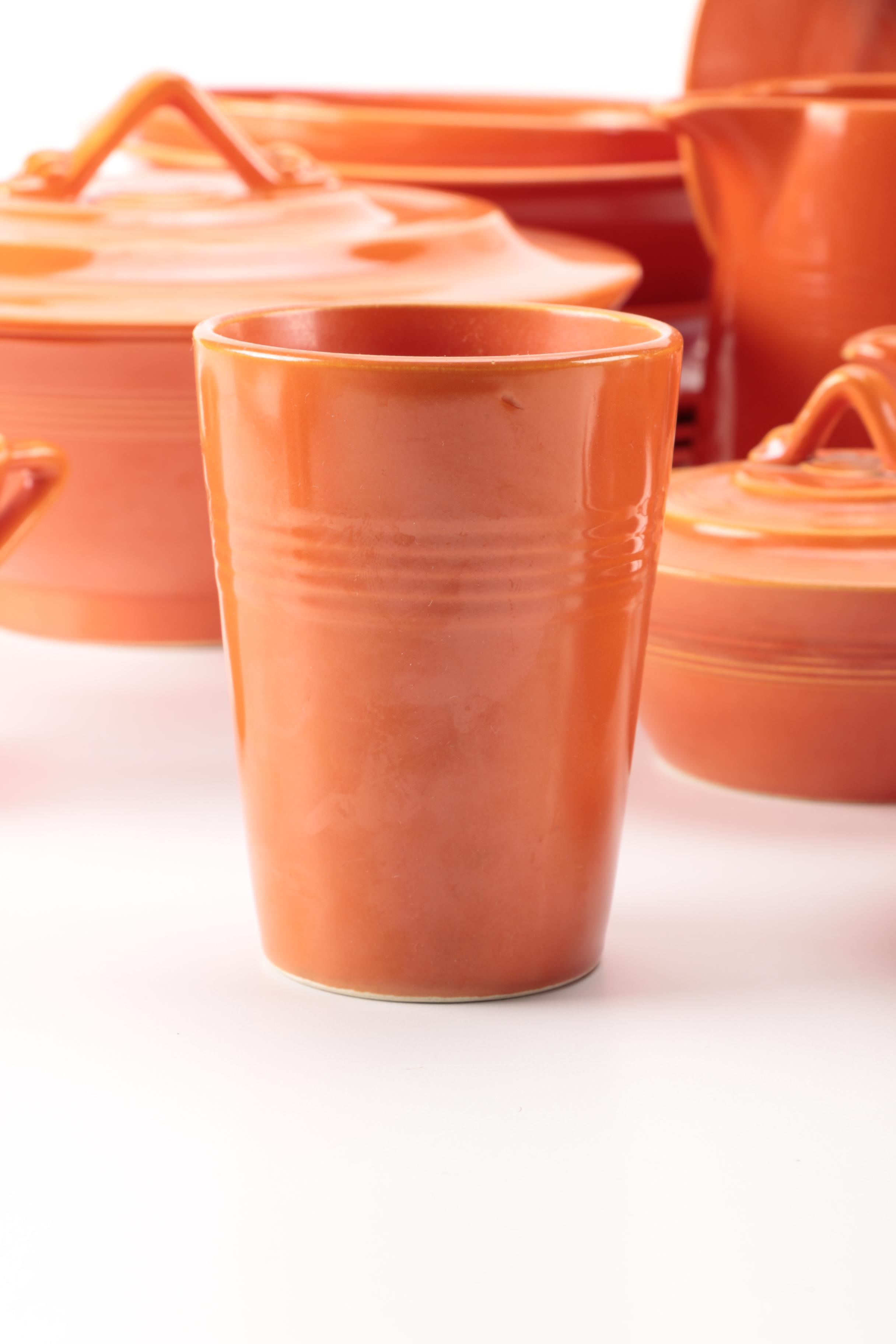 Vintage Harlequin China Collection in Orange