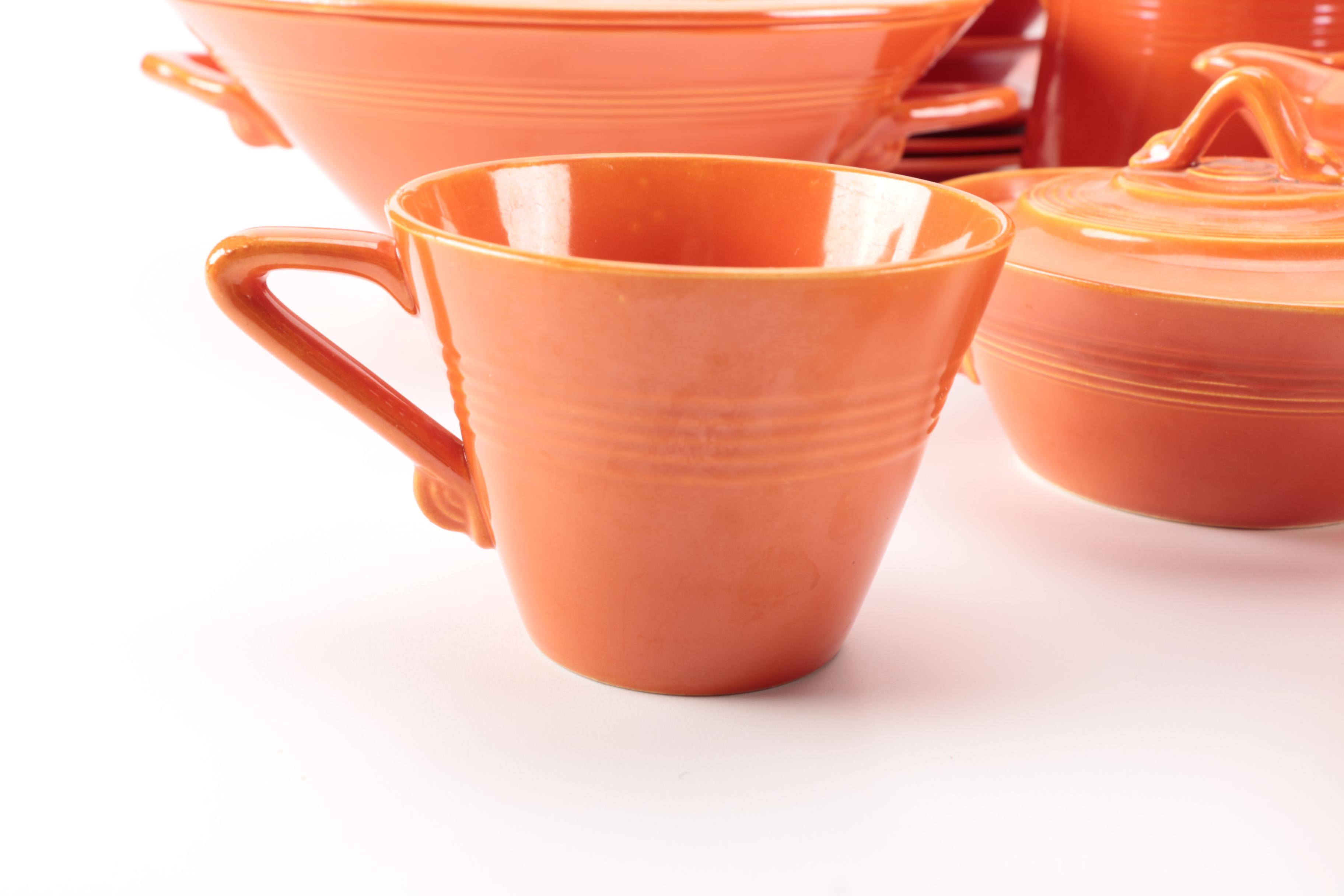 Vintage Harlequin China Collection in Orange