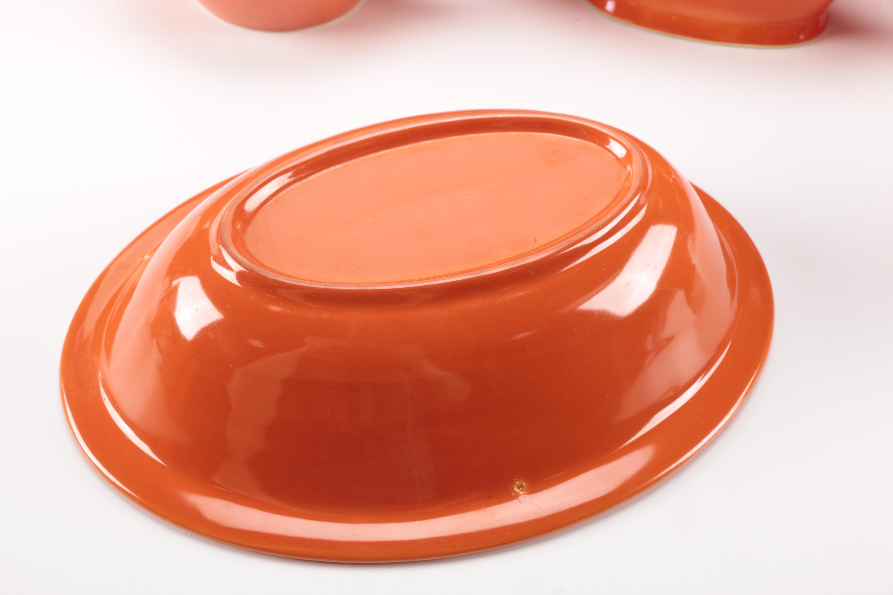 Vintage Harlequin China Collection in Orange