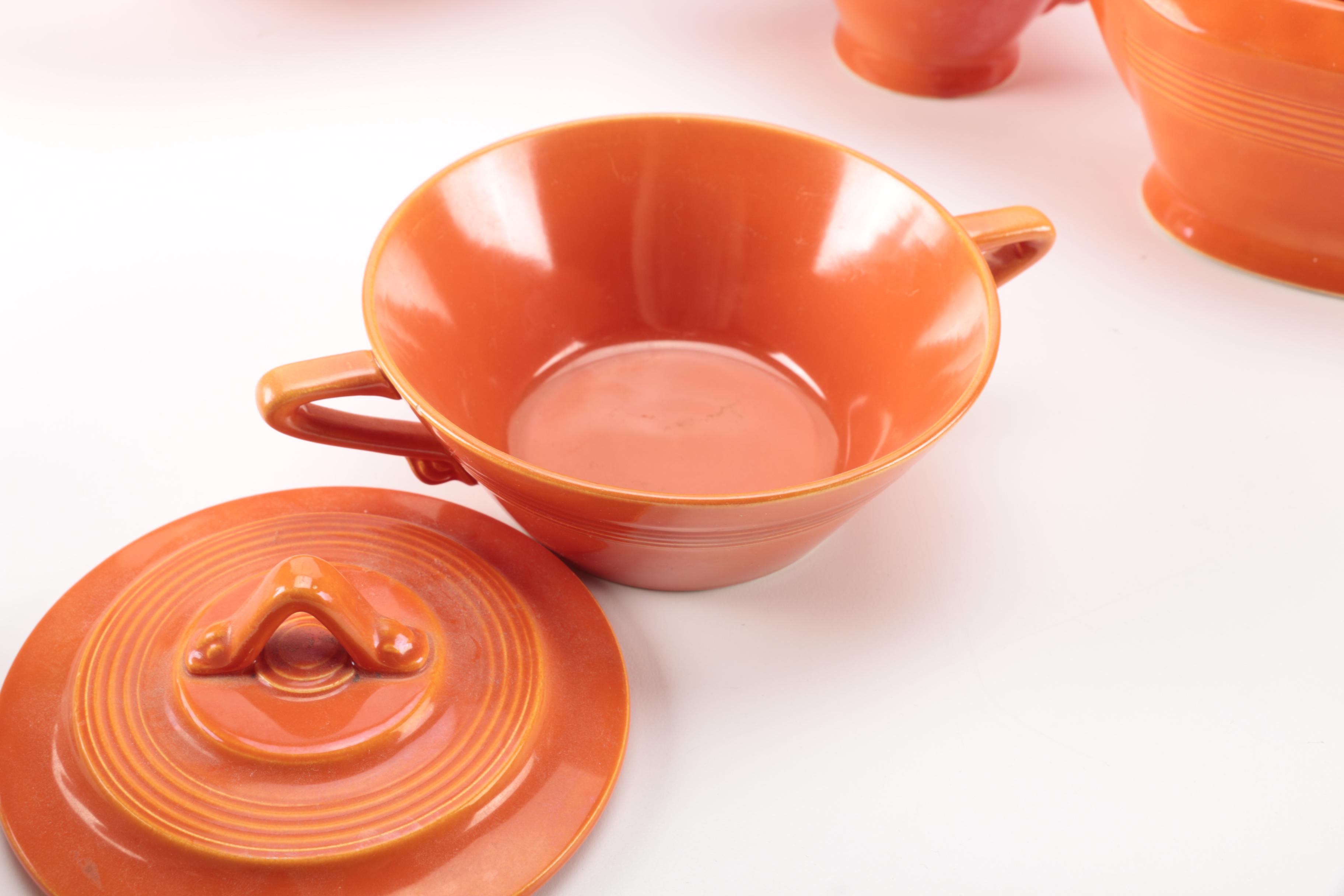 Vintage Harlequin China Collection in Orange