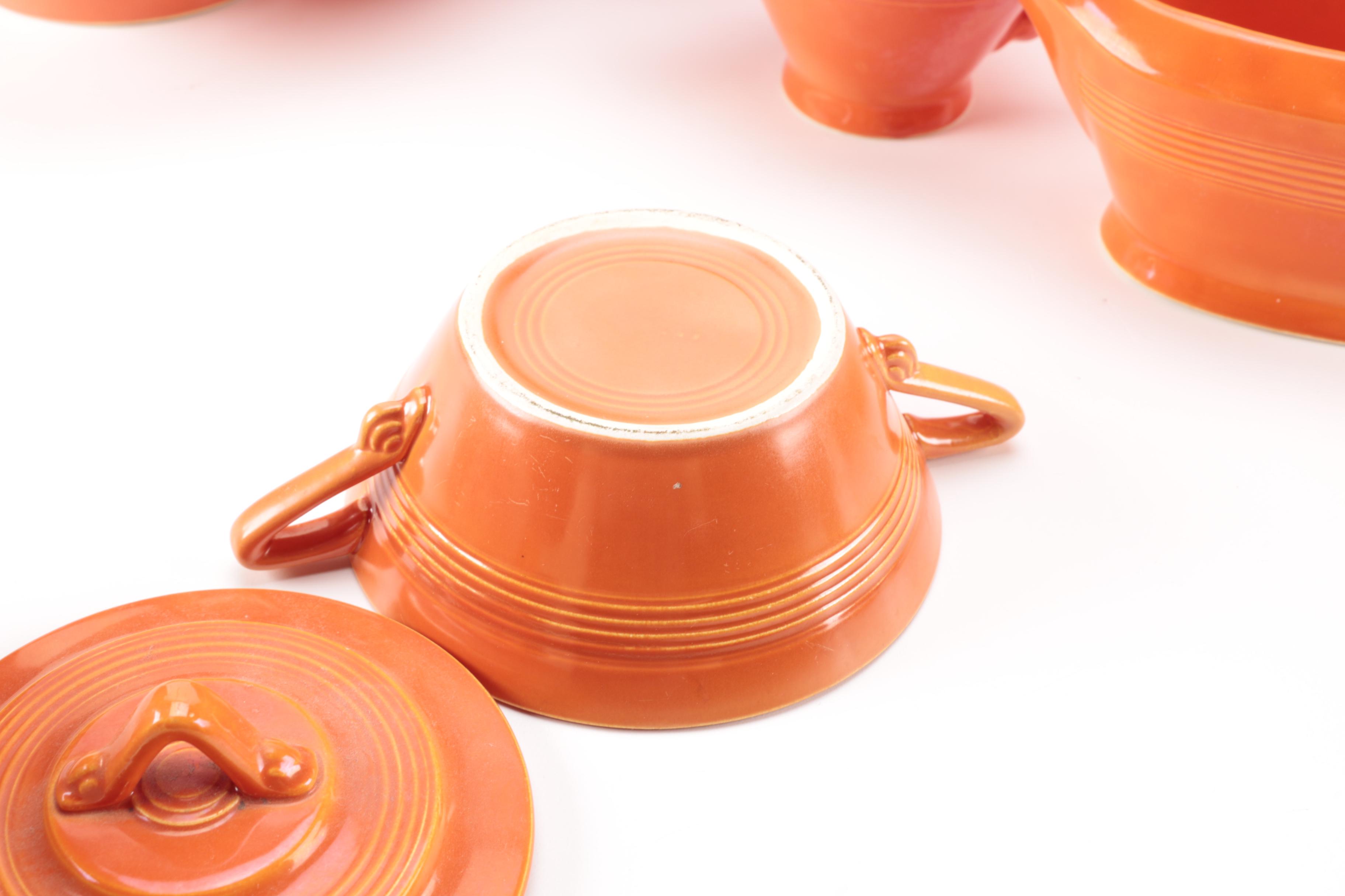 Vintage Harlequin China Collection in Orange