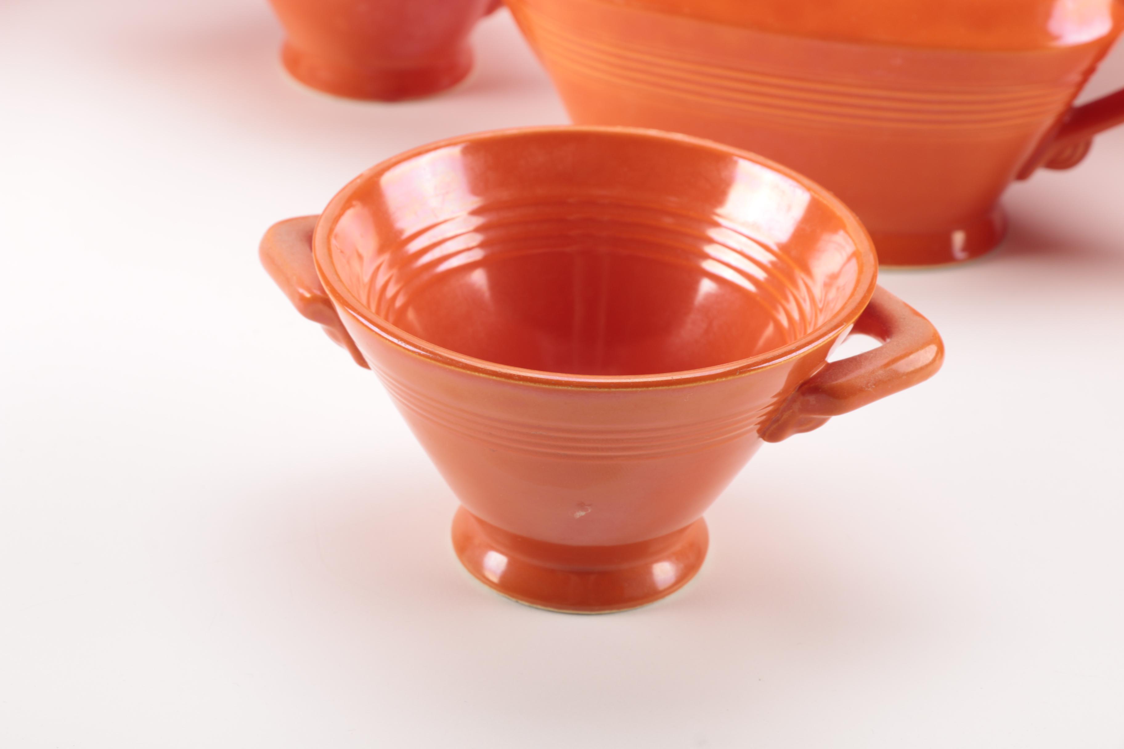 Vintage Harlequin China Collection in Orange