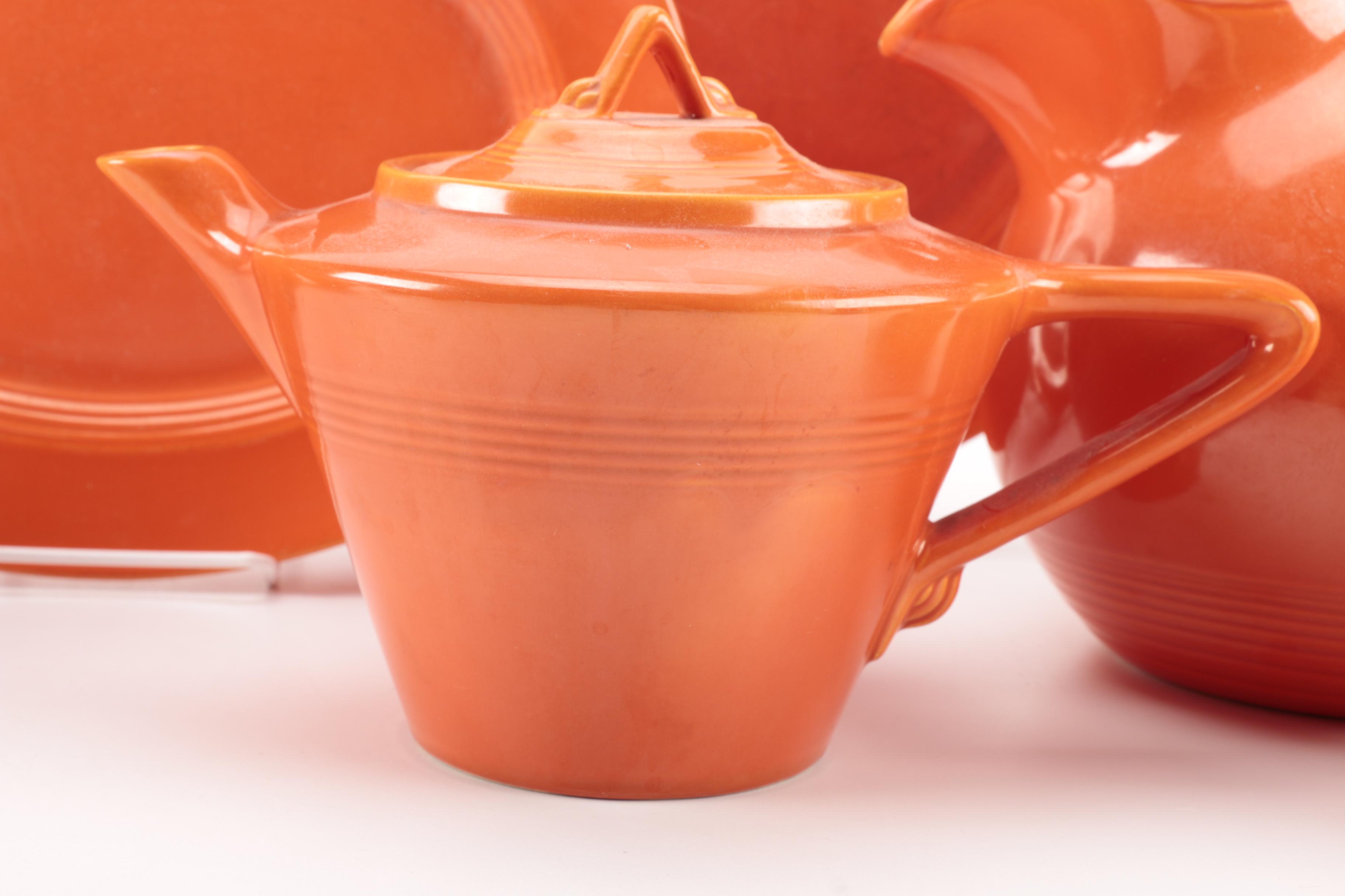 Vintage Harlequin China Collection in Orange