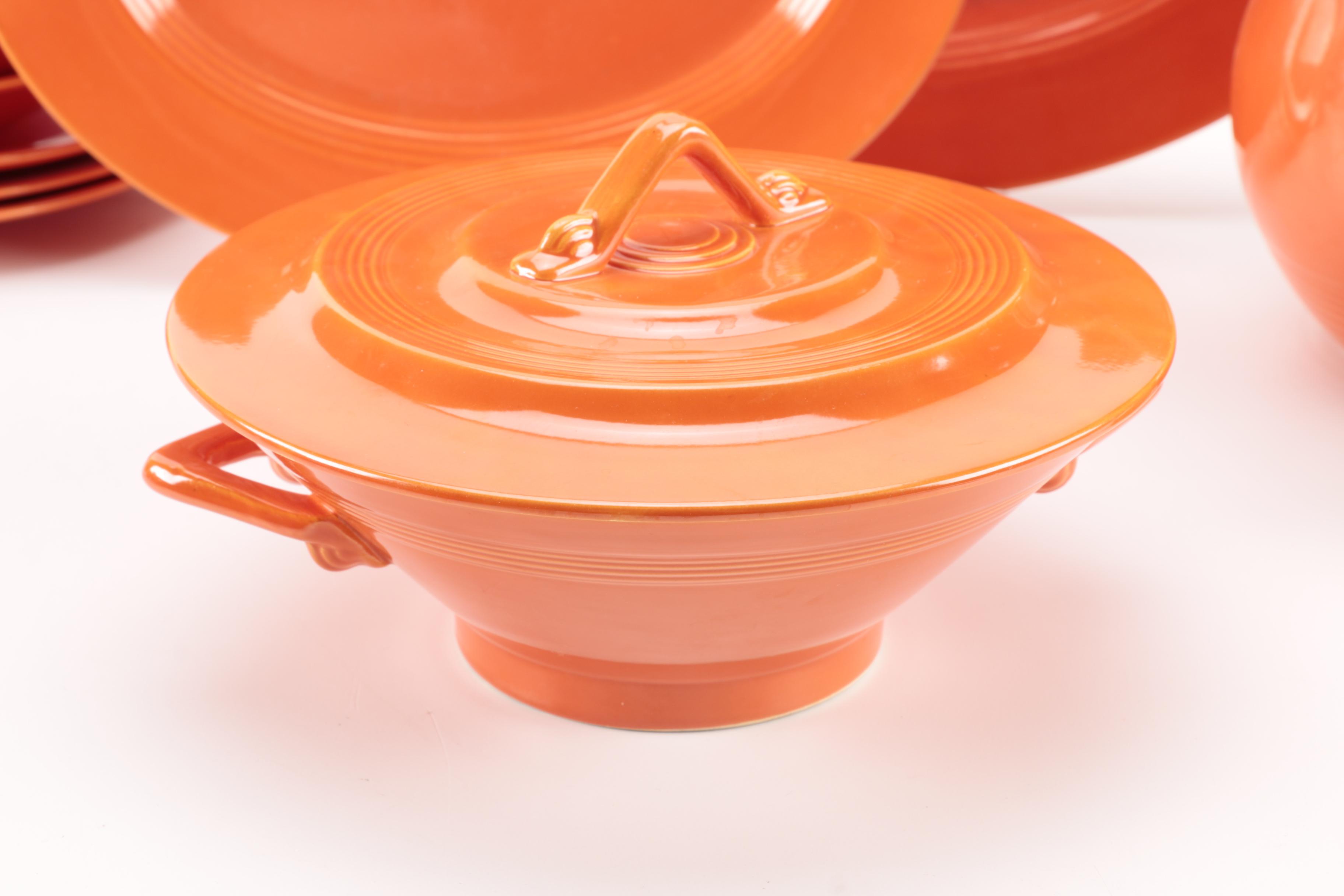 Vintage Harlequin China Collection in Orange