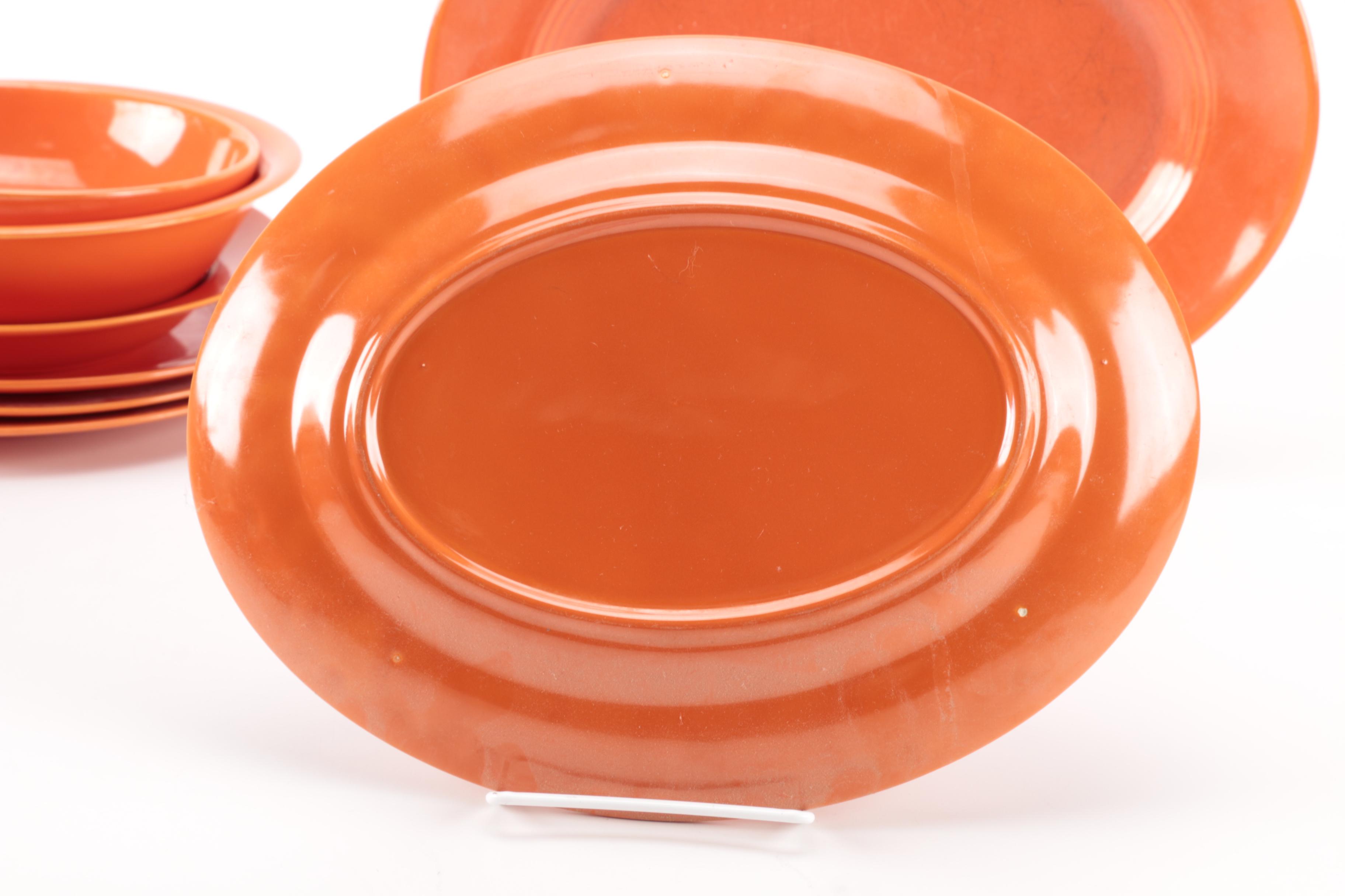 Vintage Harlequin China Collection in Orange