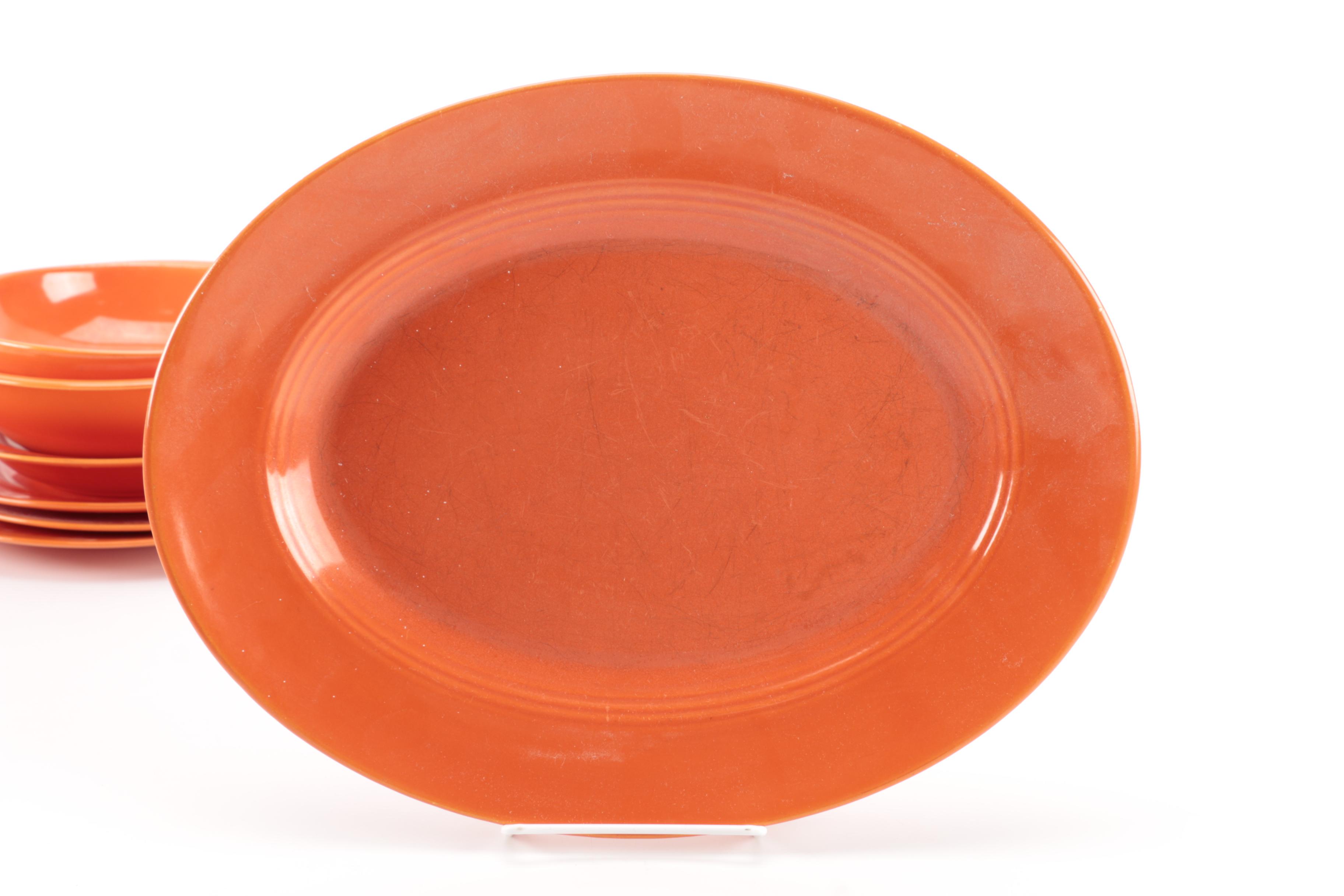 Vintage Harlequin China Collection in Orange