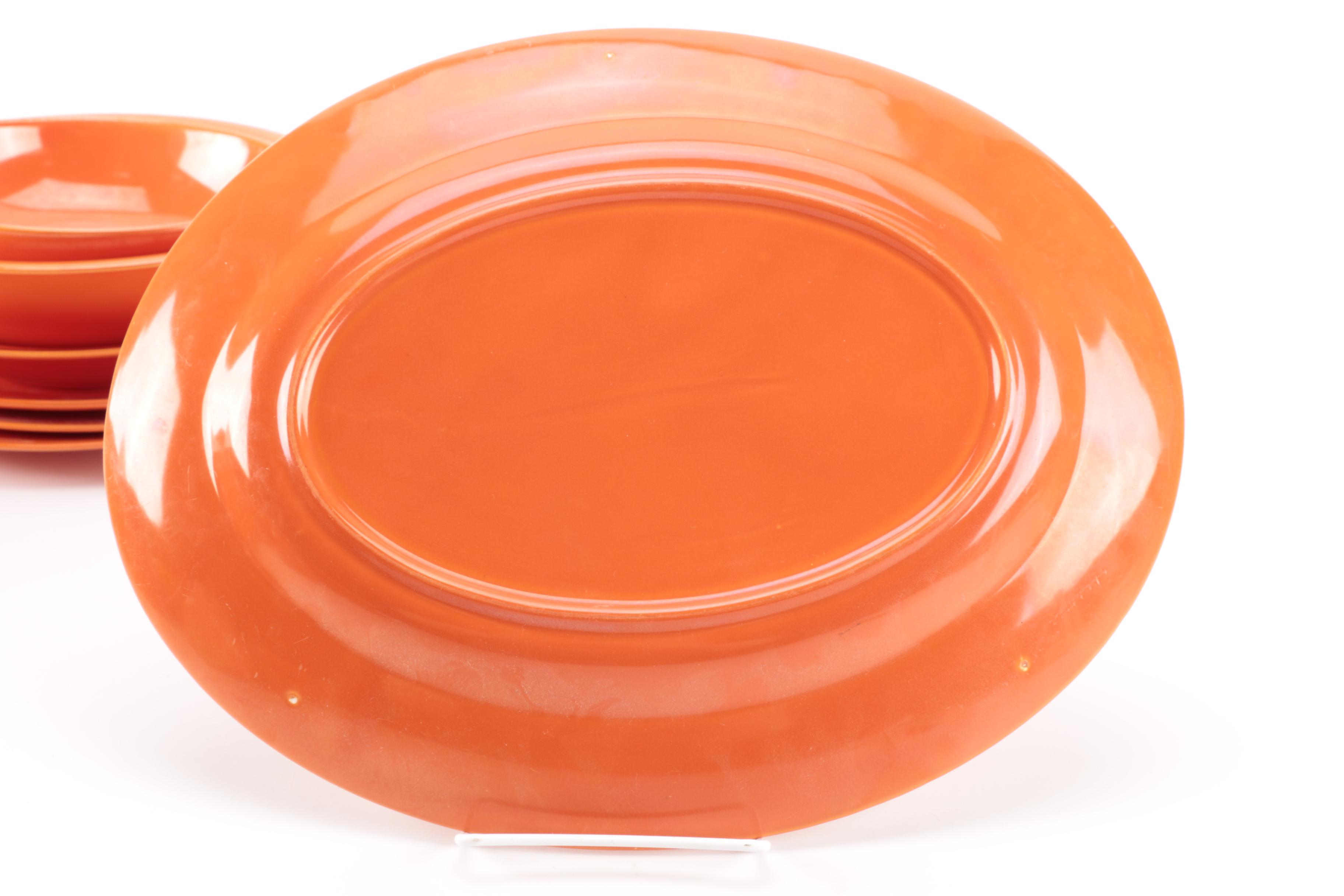 Vintage Harlequin China Collection in Orange