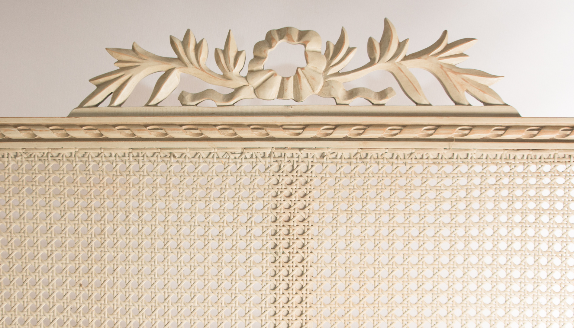 Vintage French Provincial Style Cane Room Divider