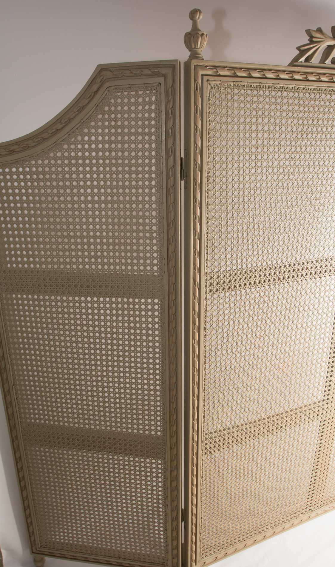 Vintage French Provincial Style Cane Room Divider