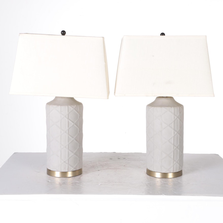 Contemporary Gray Table Lamps