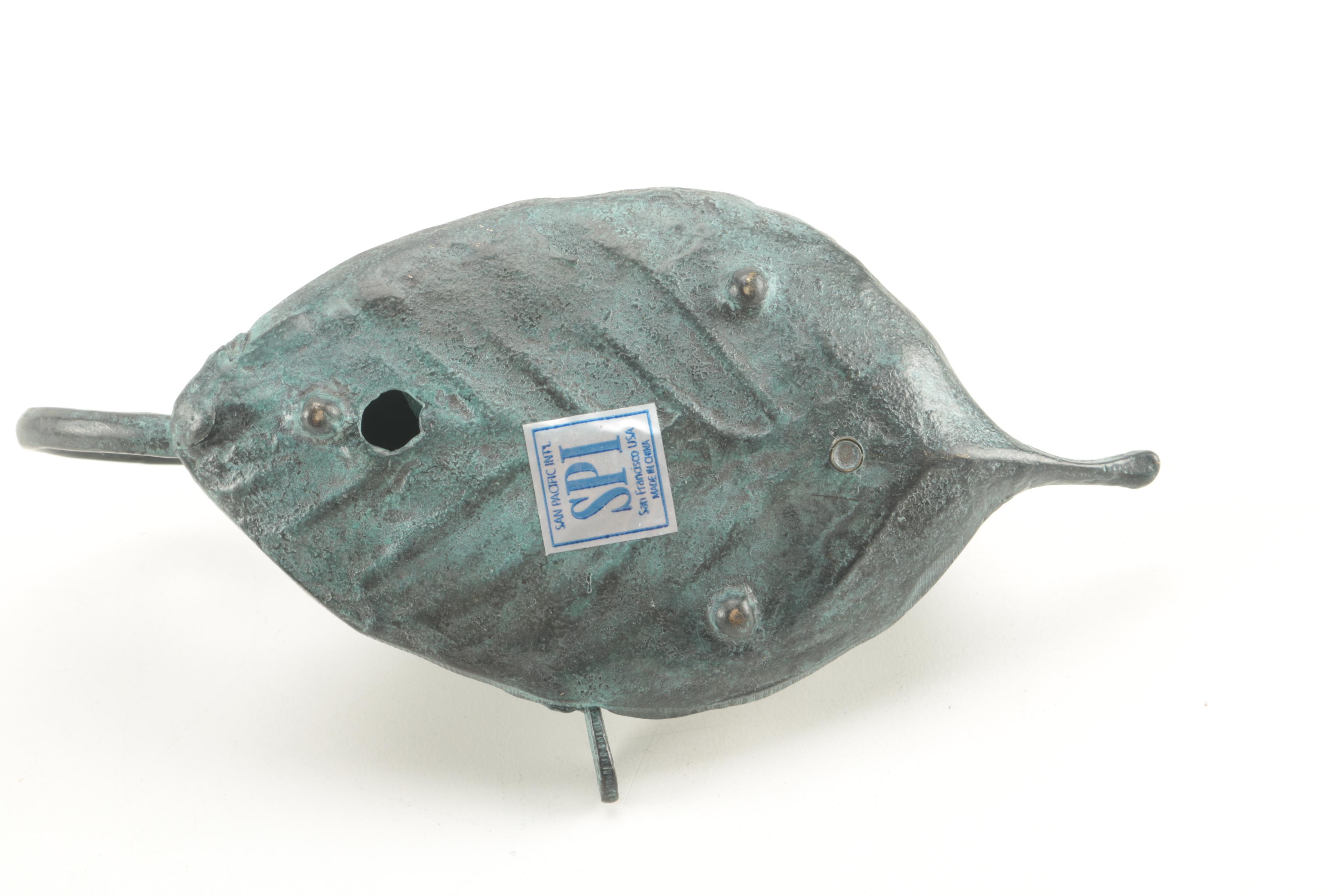 Grouping of Metal Garden Decor