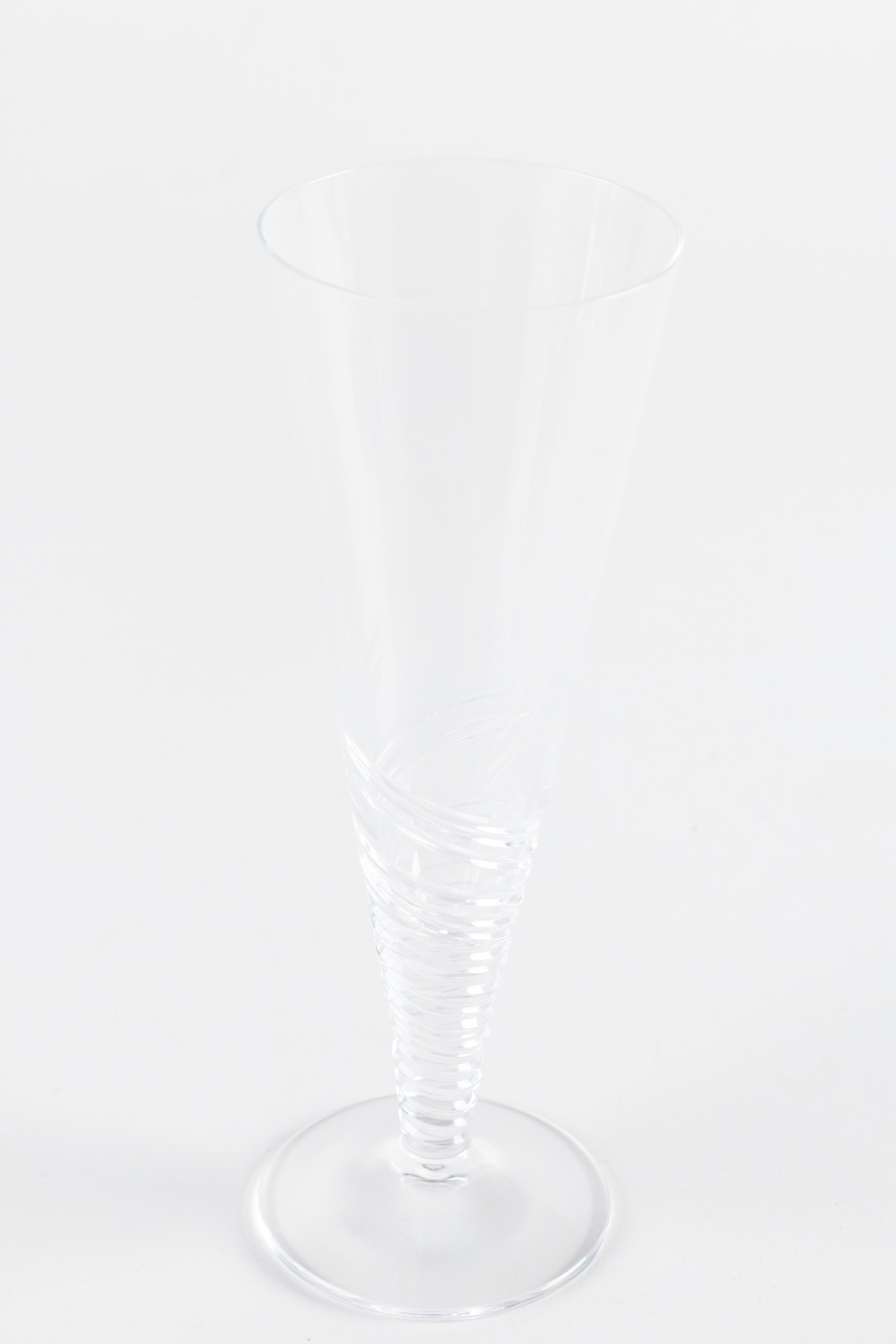 Assorted Hand-Blown Champagne Flutes