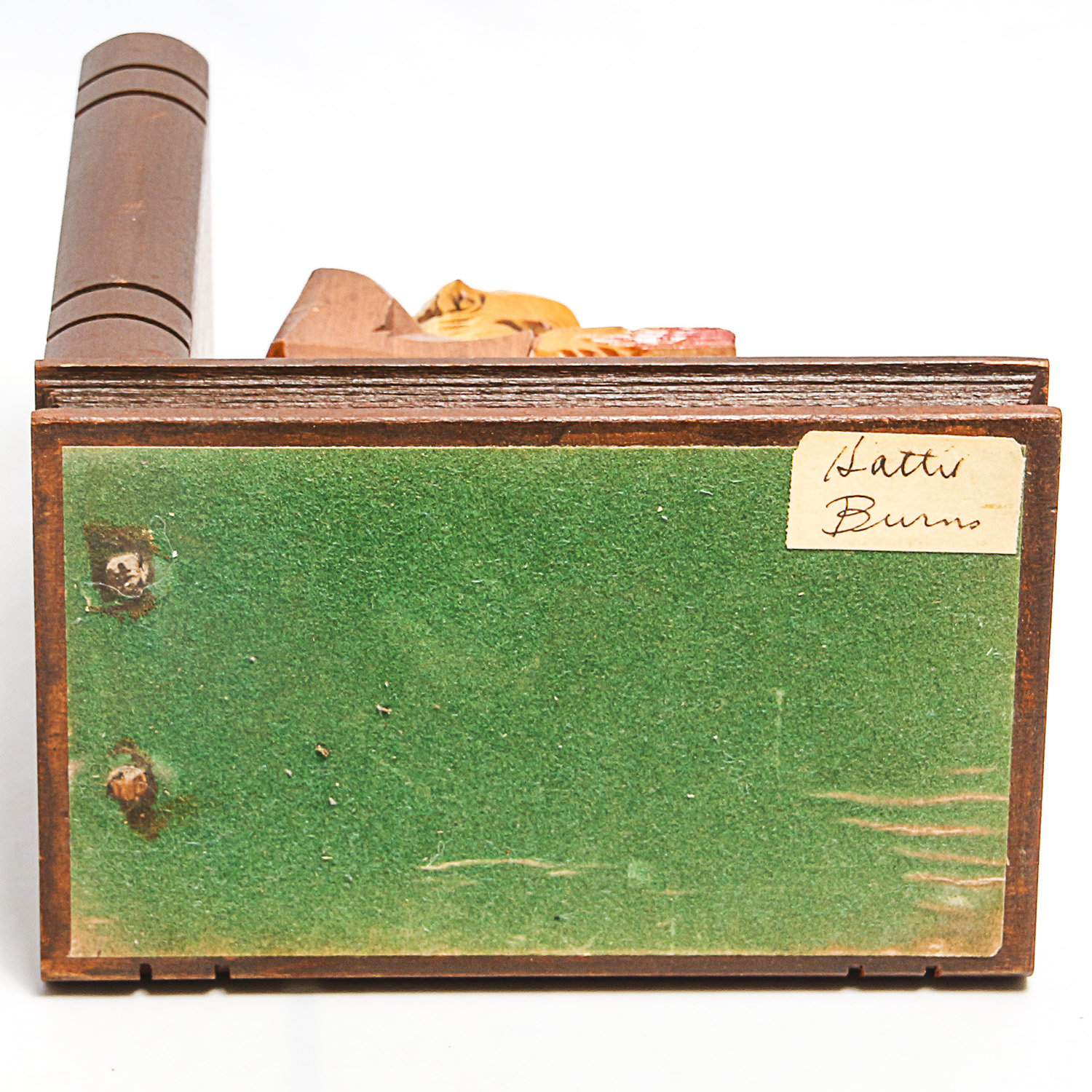 Pair of Carved Wooden Scholar Bookends