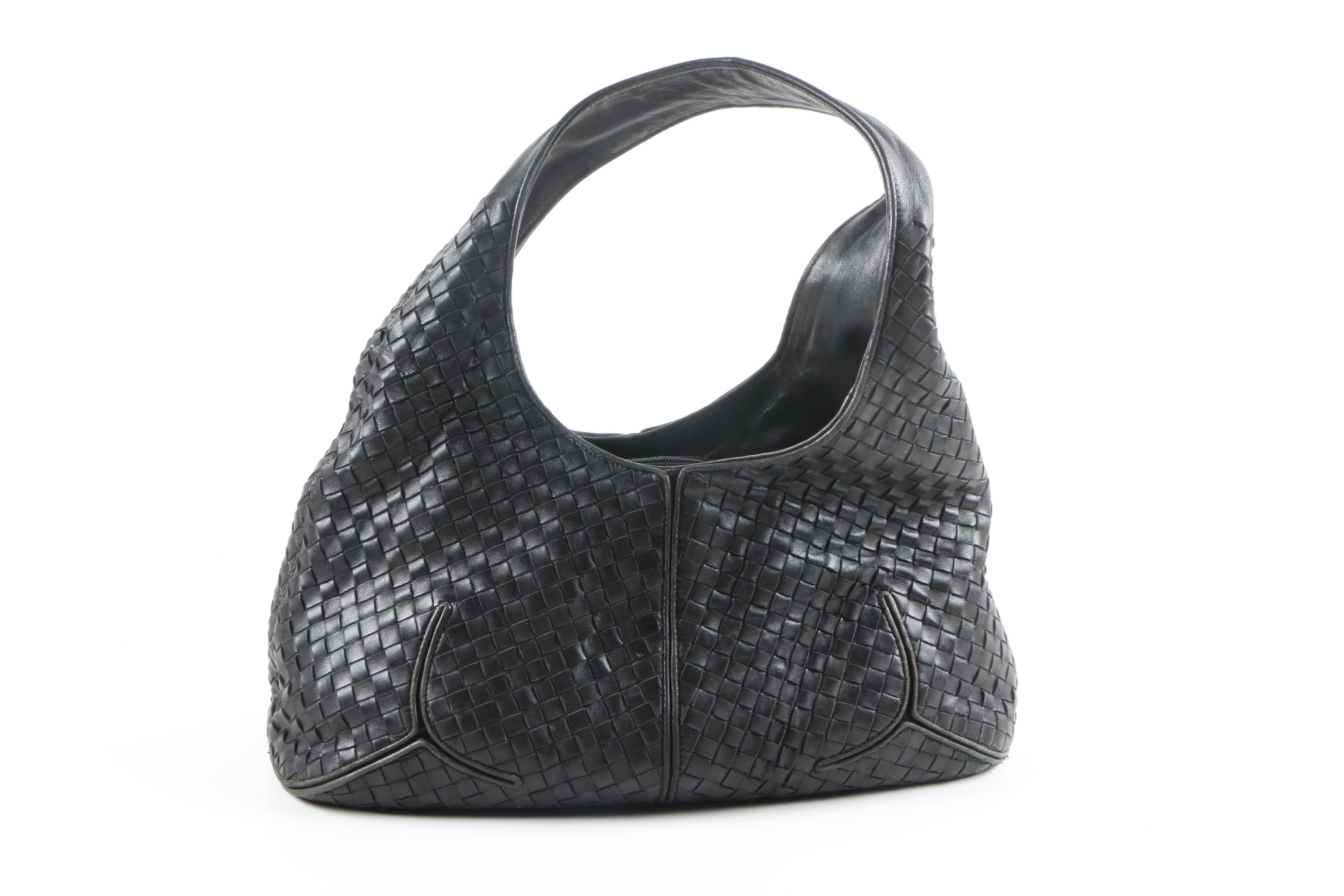 Bottega Veneta Black Hobo Bag
