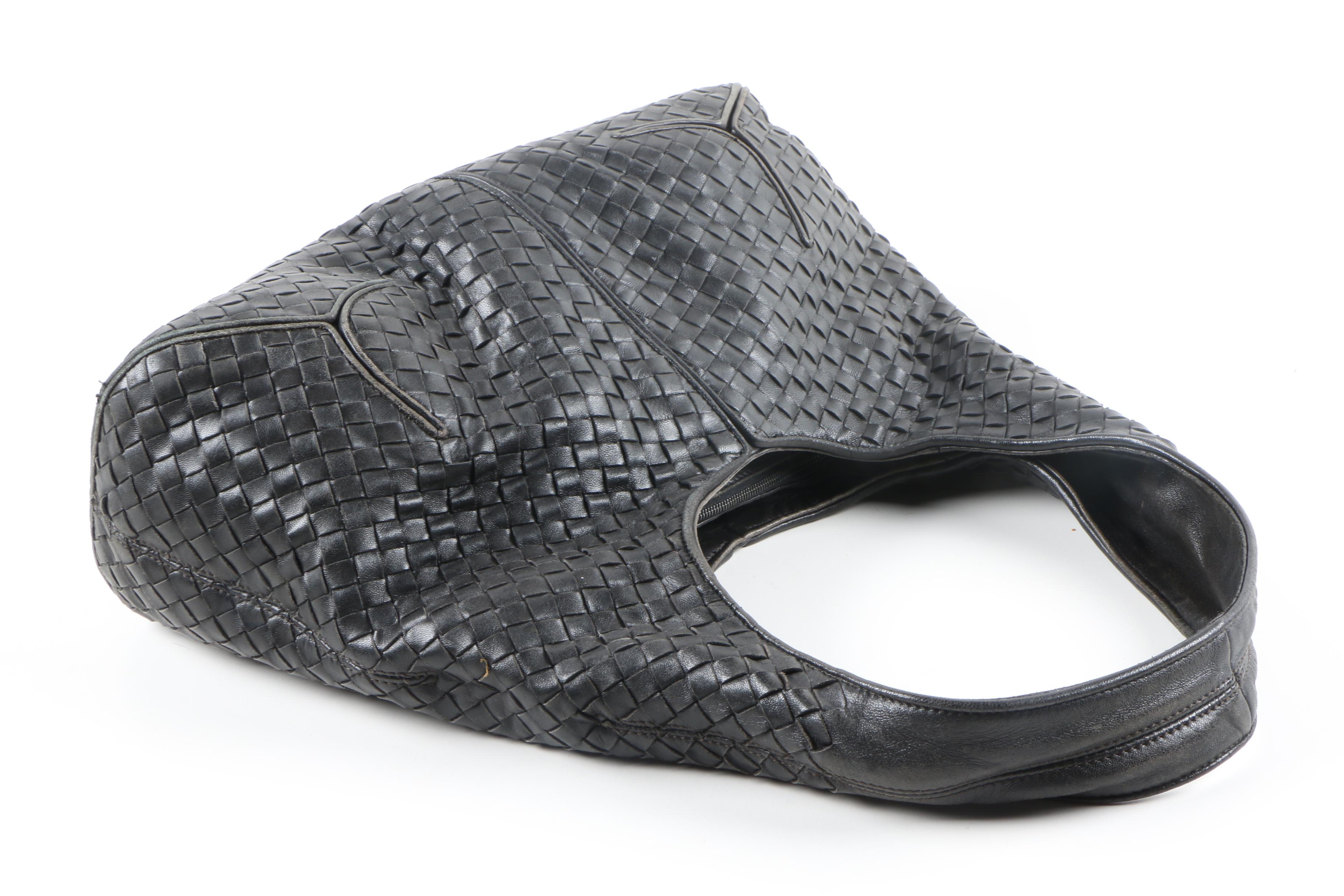 Bottega Veneta Black Hobo Bag