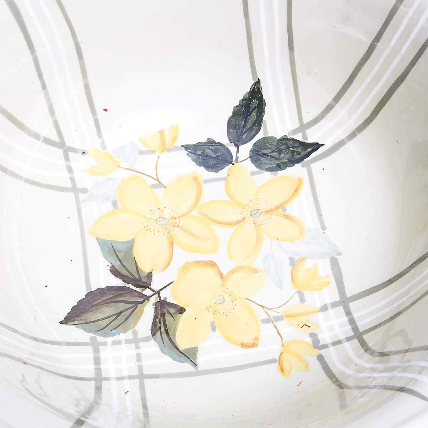 Pair of Hand-Painted Ceramic Serving Bowls