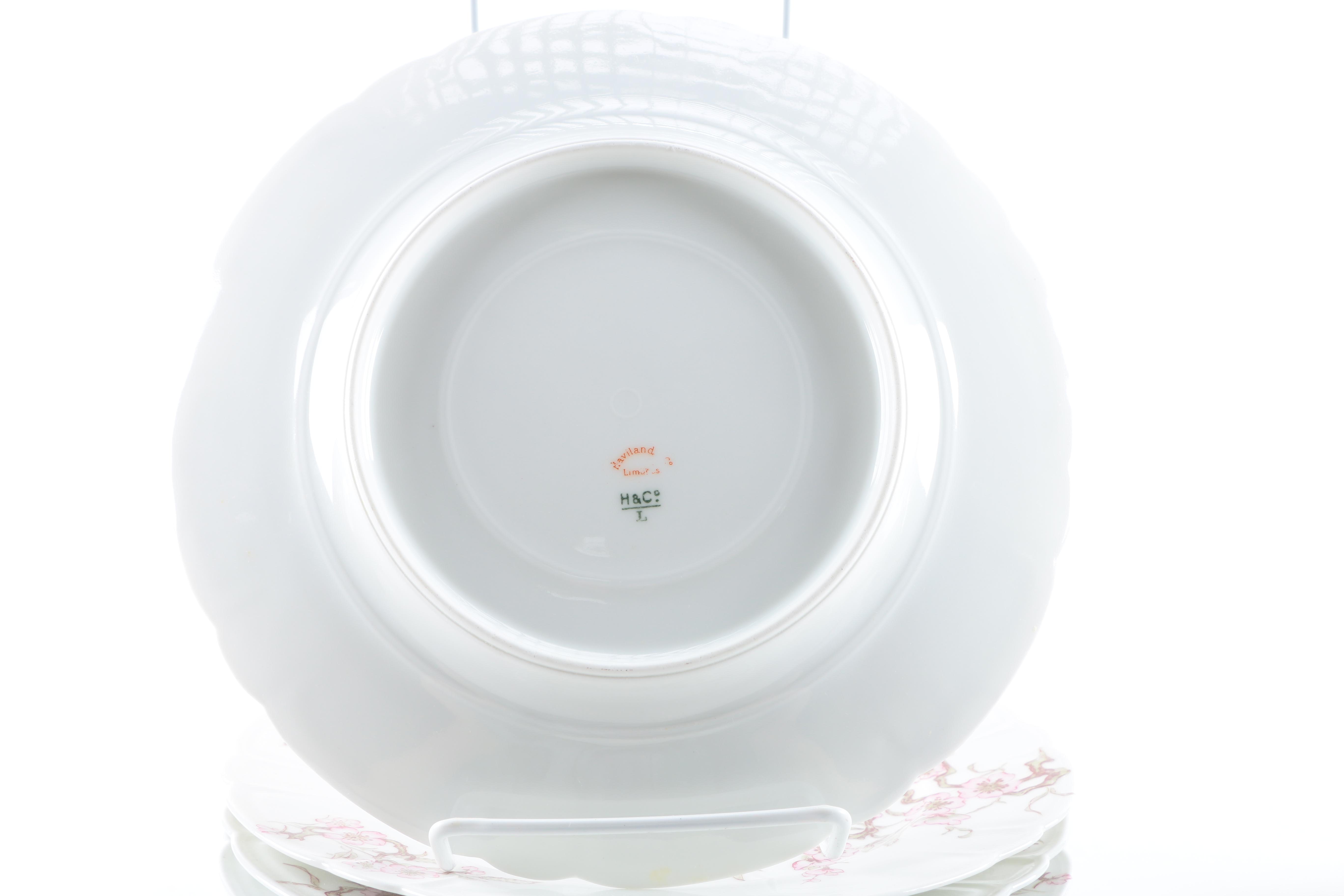 Antique Haviland Limoges Porcelain Dinner Service C.1888-96