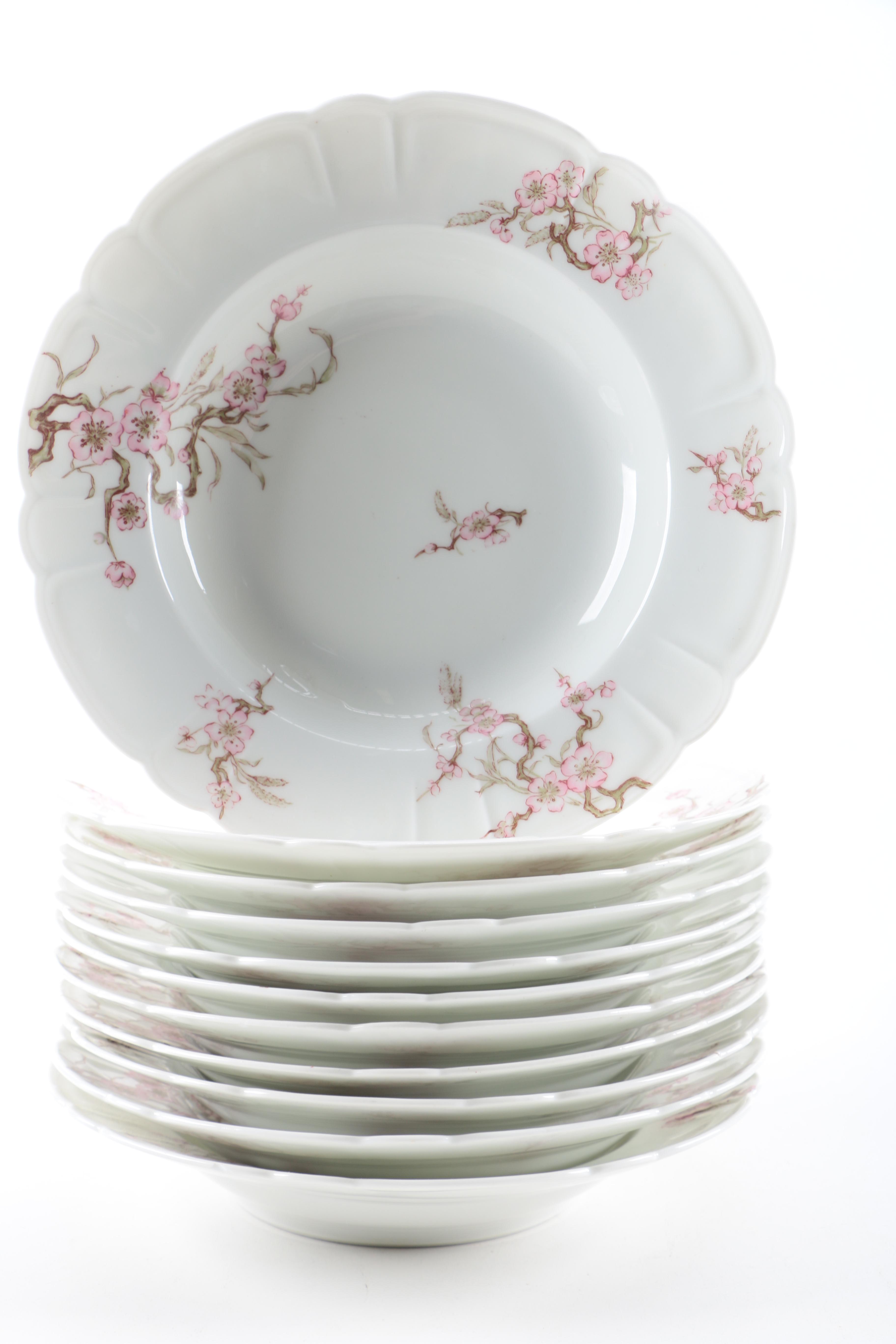 Antique Haviland Limoges Porcelain Dinner Service C.1888-96