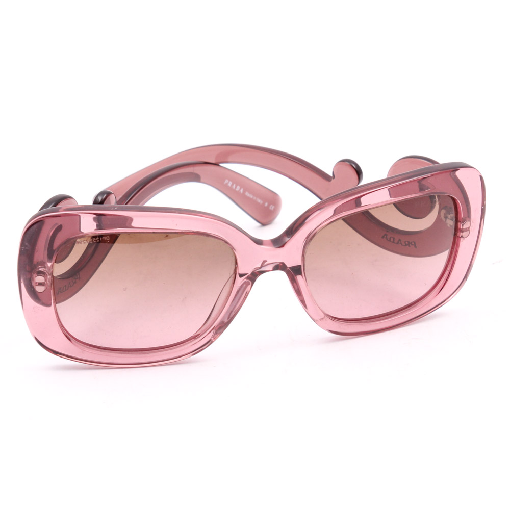 Prada Baroque Square Sunglasses in Pink