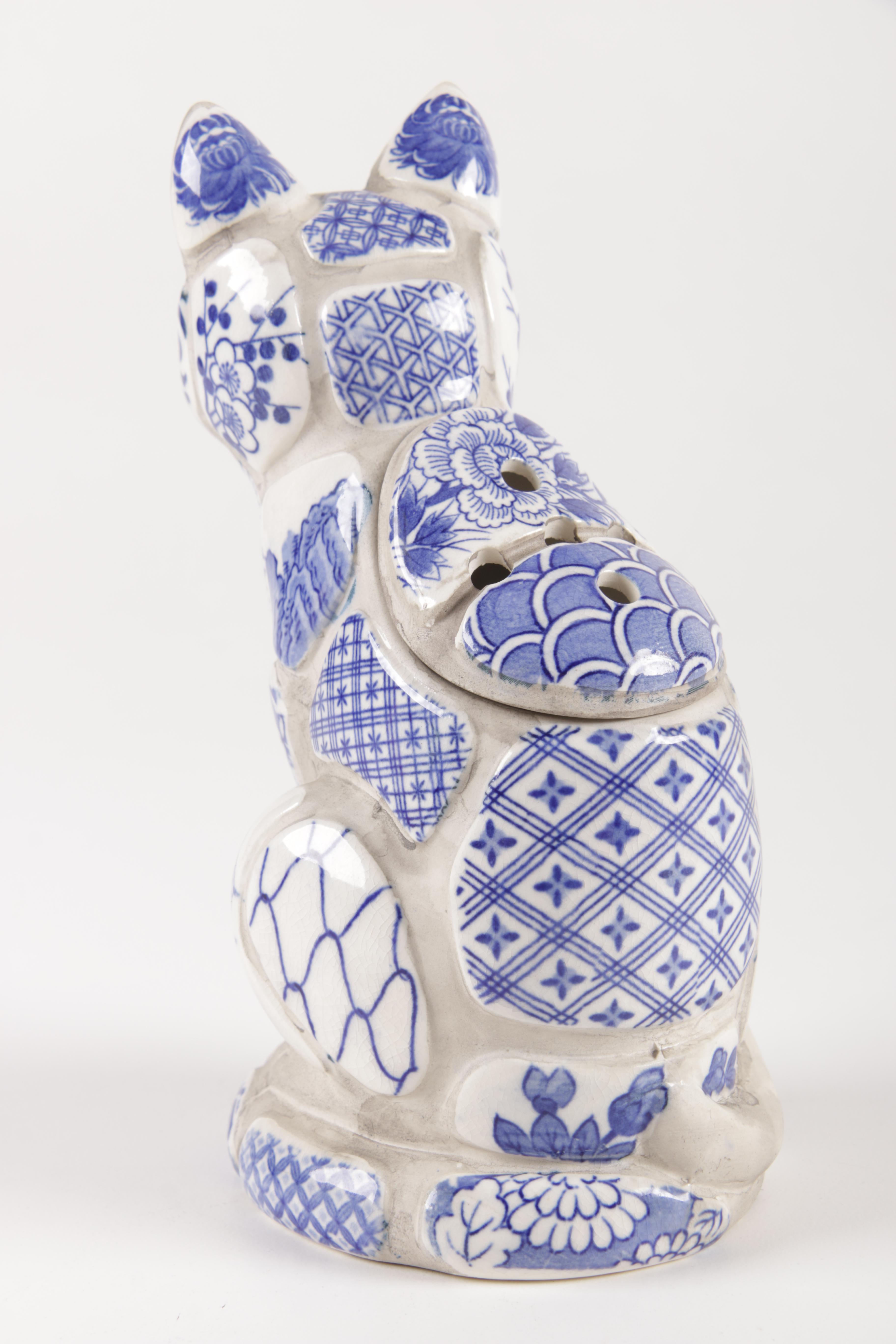 Cat Figurines and Teapot Including Herend