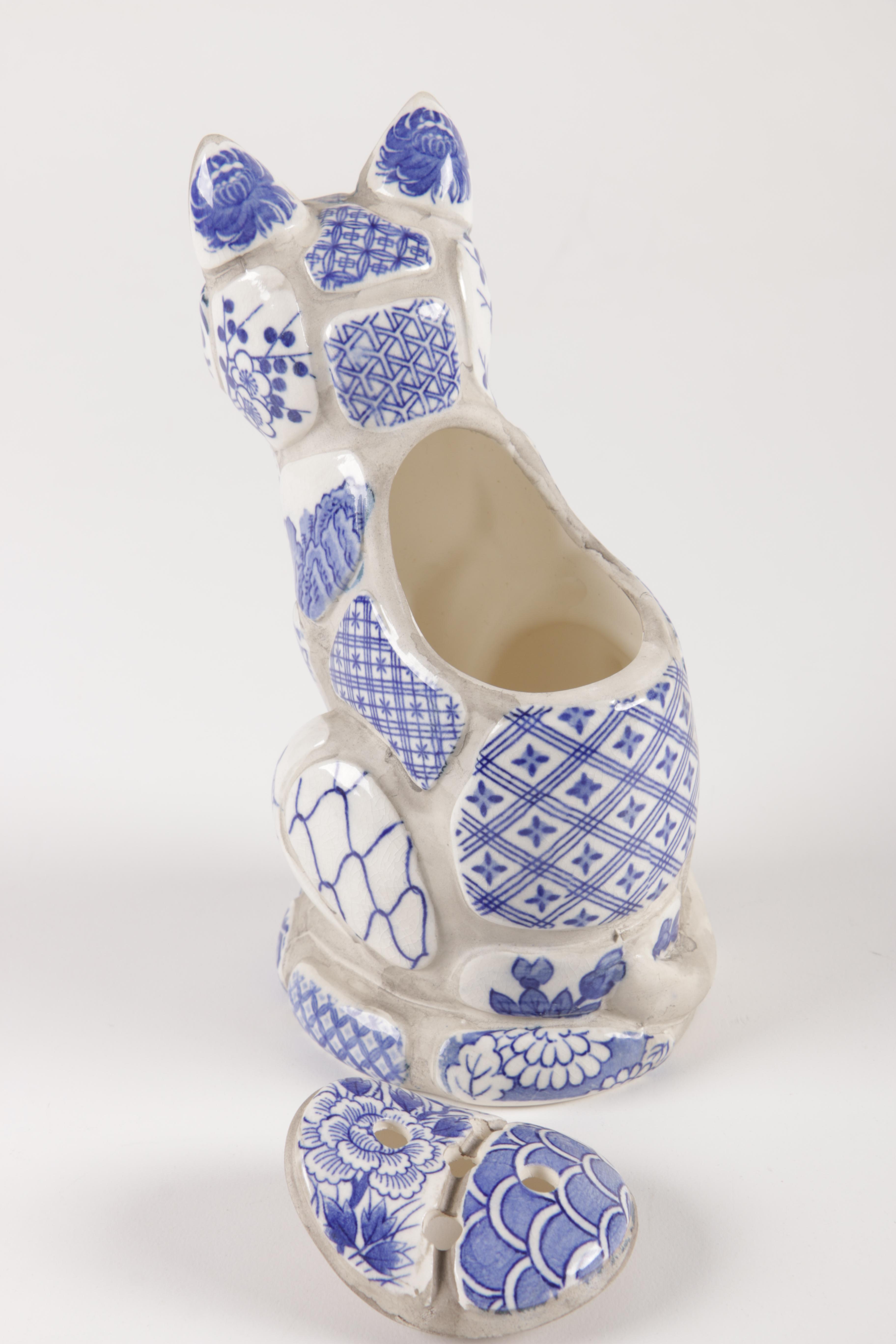 Cat Figurines and Teapot Including Herend