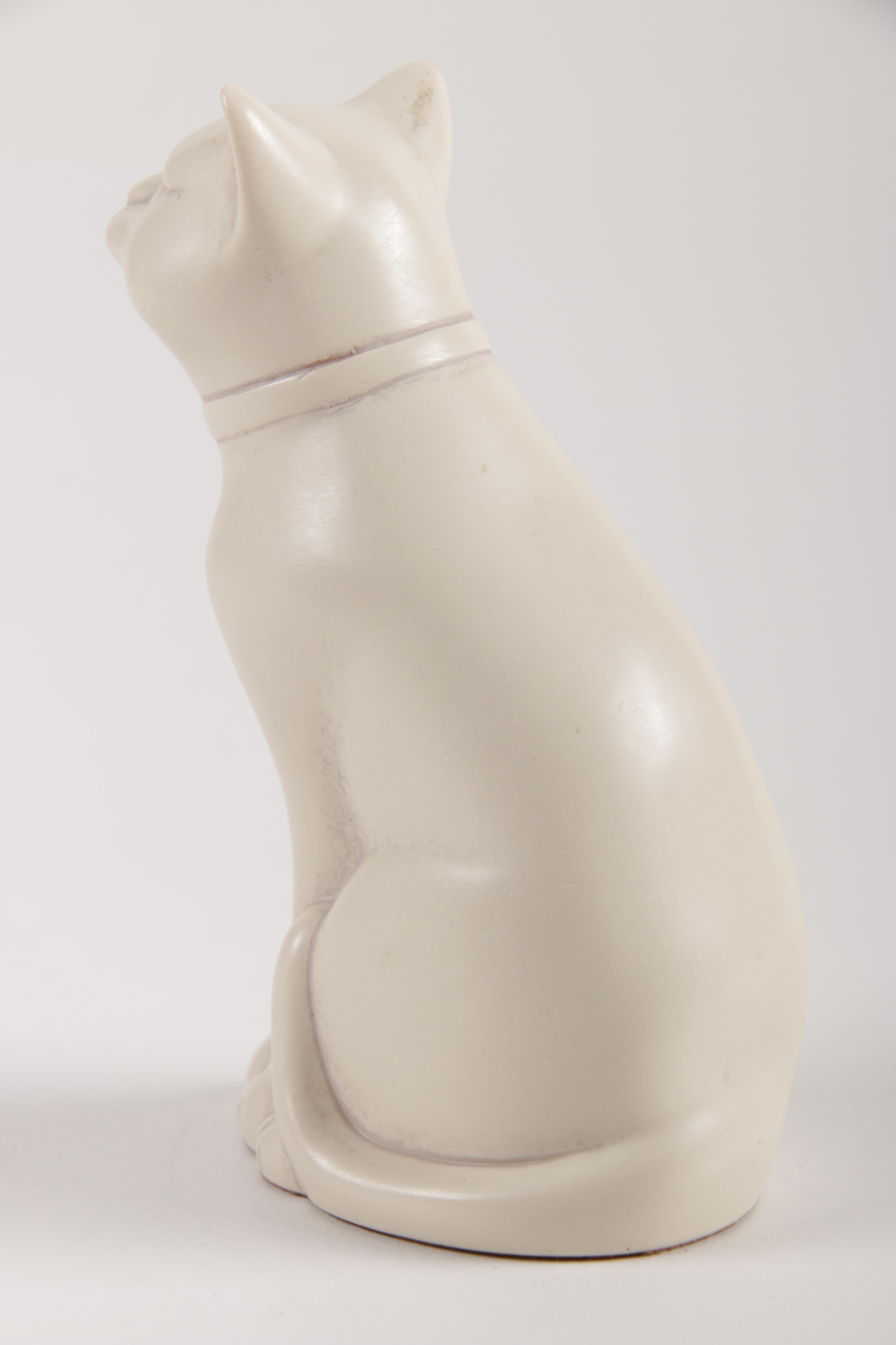 Cat Figurines and Teapot Including Herend