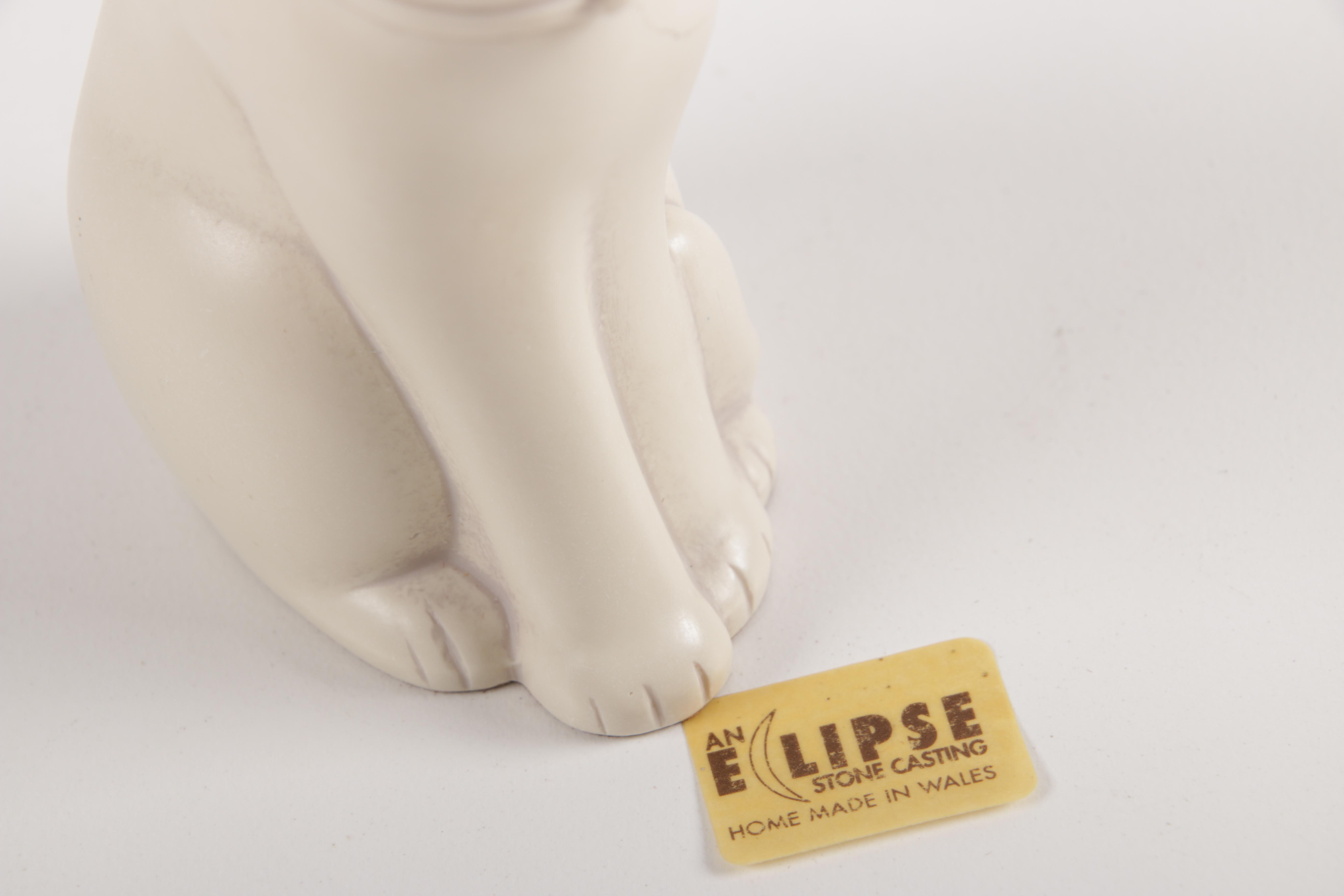 Cat Figurines and Teapot Including Herend