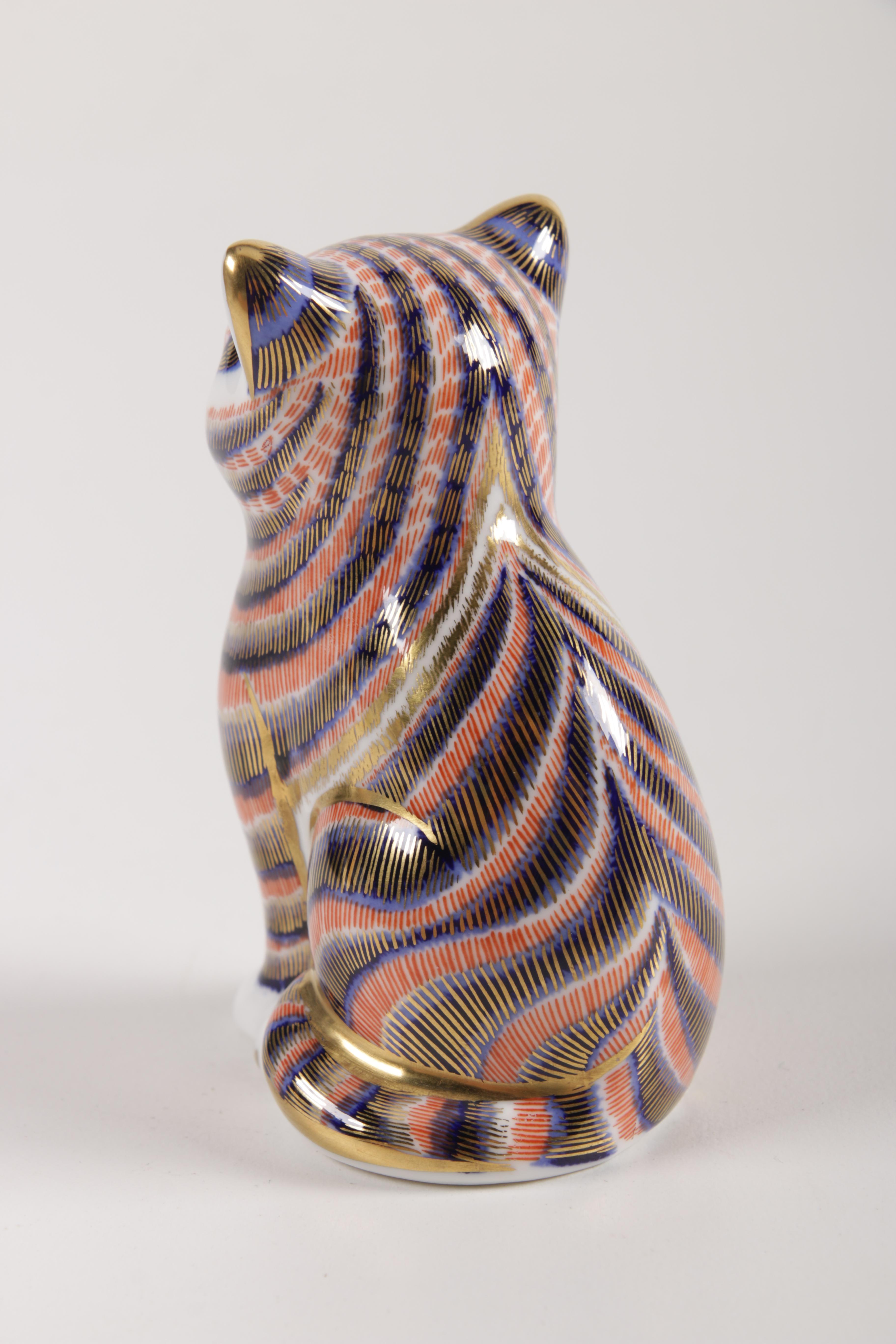 Cat Figurines and Teapot Including Herend