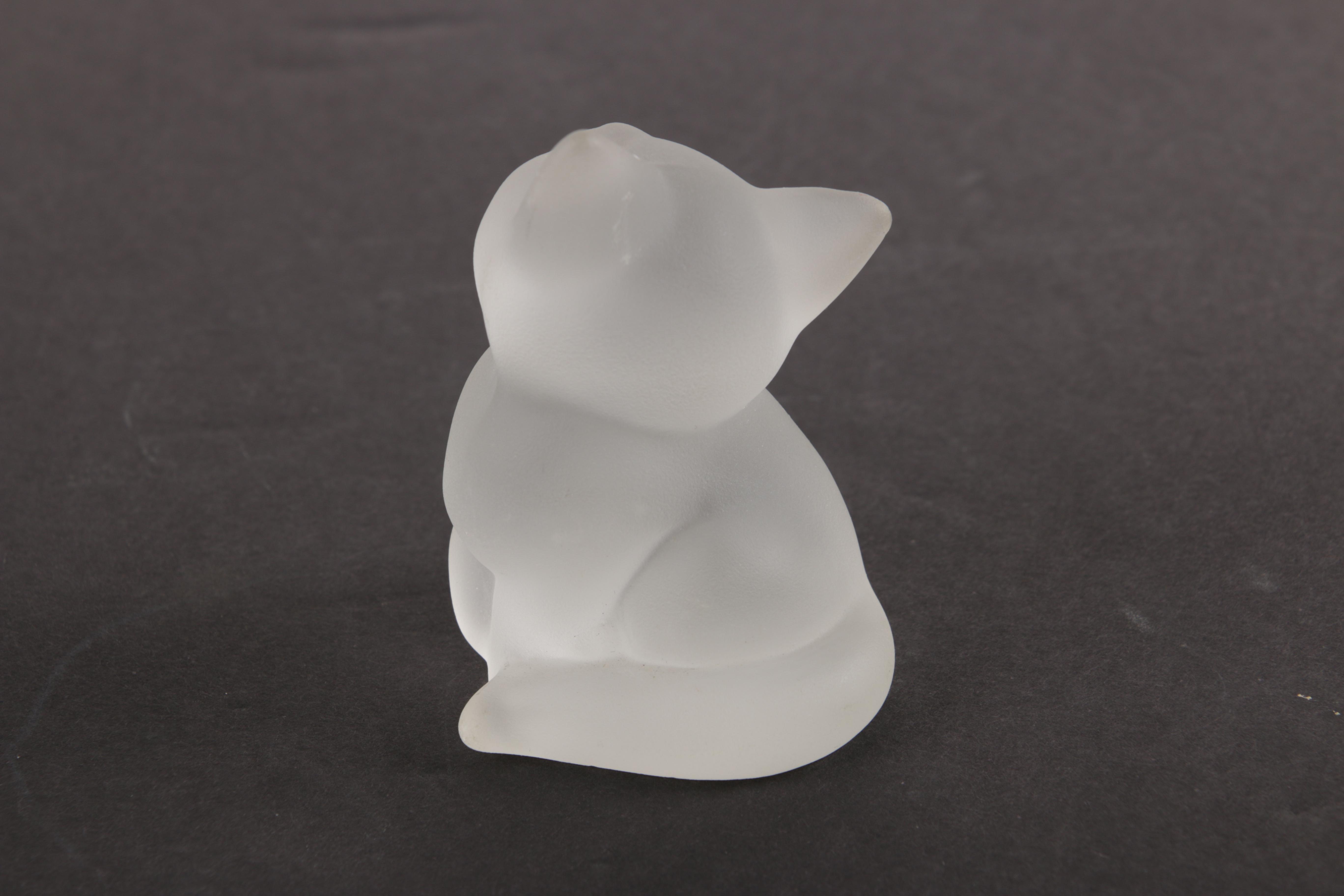 Cat Figurines and Teapot Including Herend