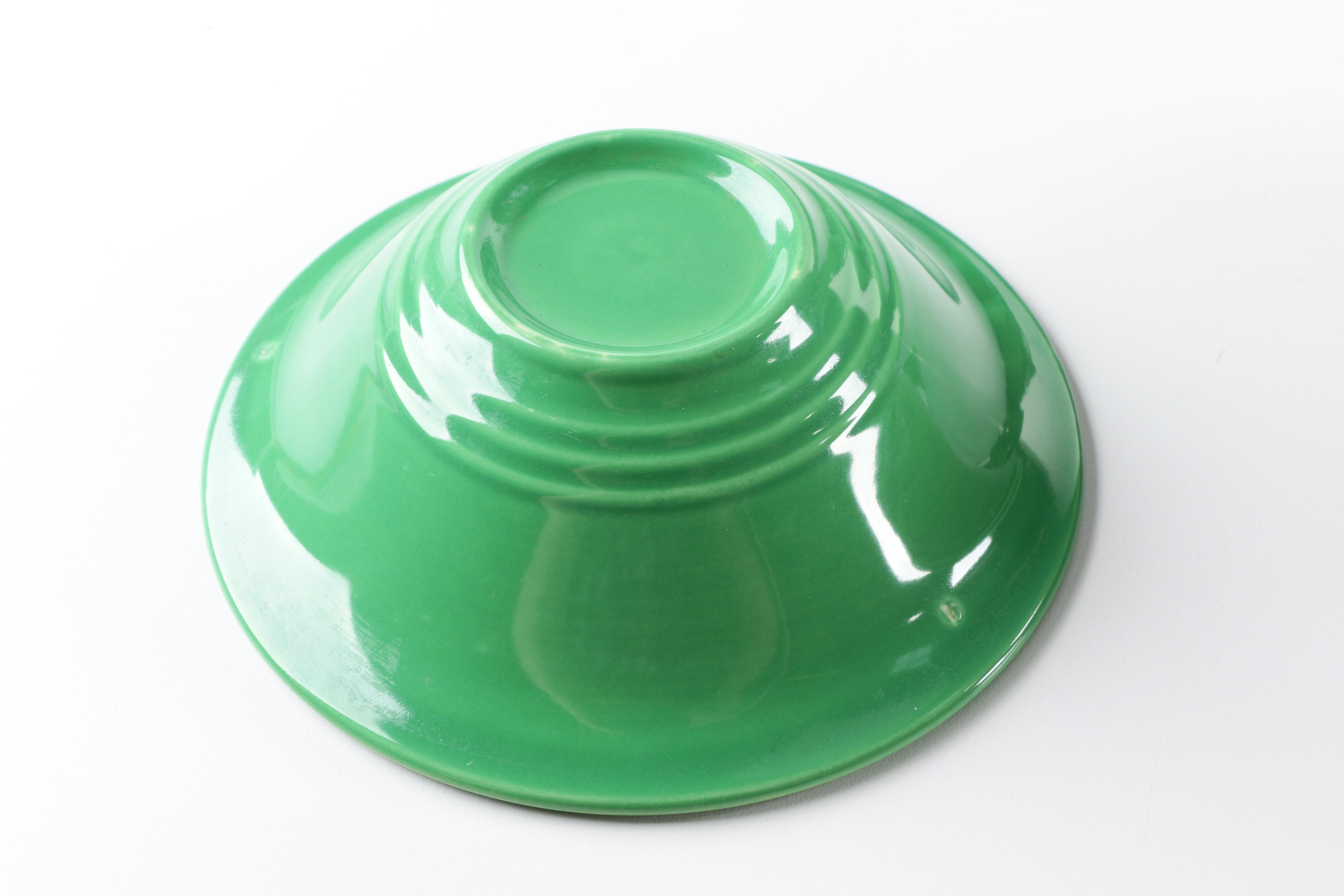 Vintage Homer Laughlin "Harlequin" Green Ceramic Tableware