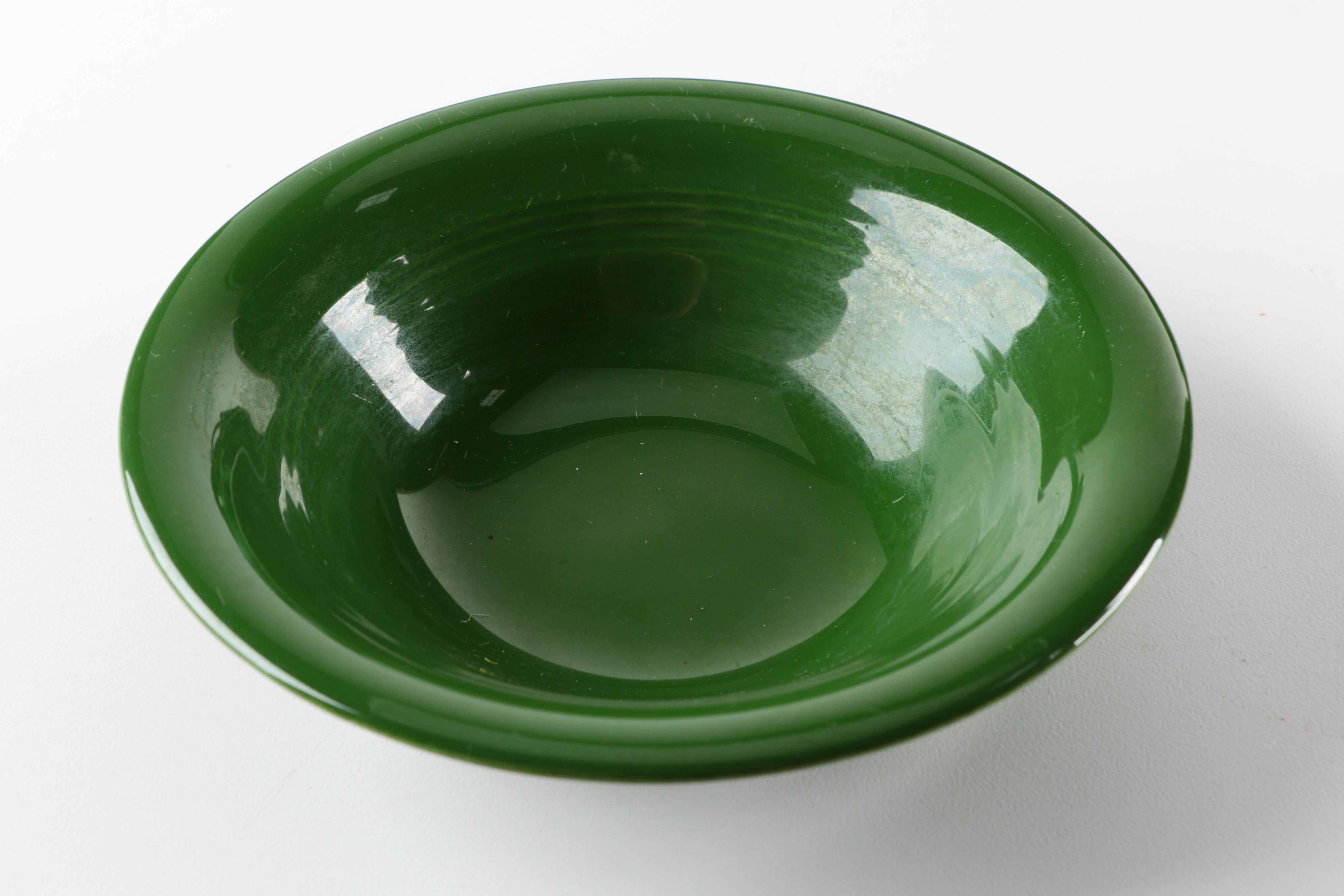 Vintage Homer Laughlin "Harlequin" Green Ceramic Tableware