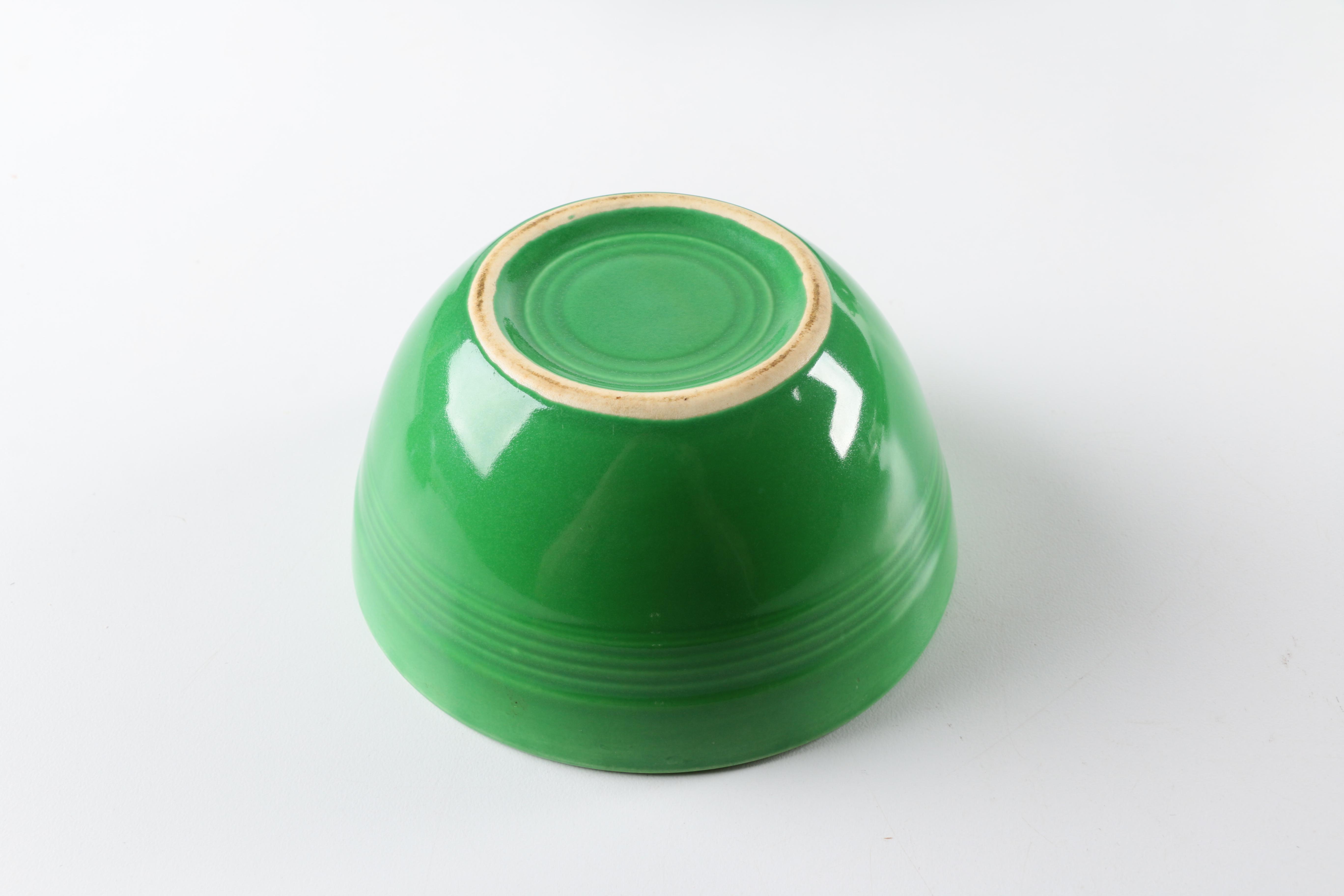 Vintage Homer Laughlin "Harlequin" Green Ceramic Tableware