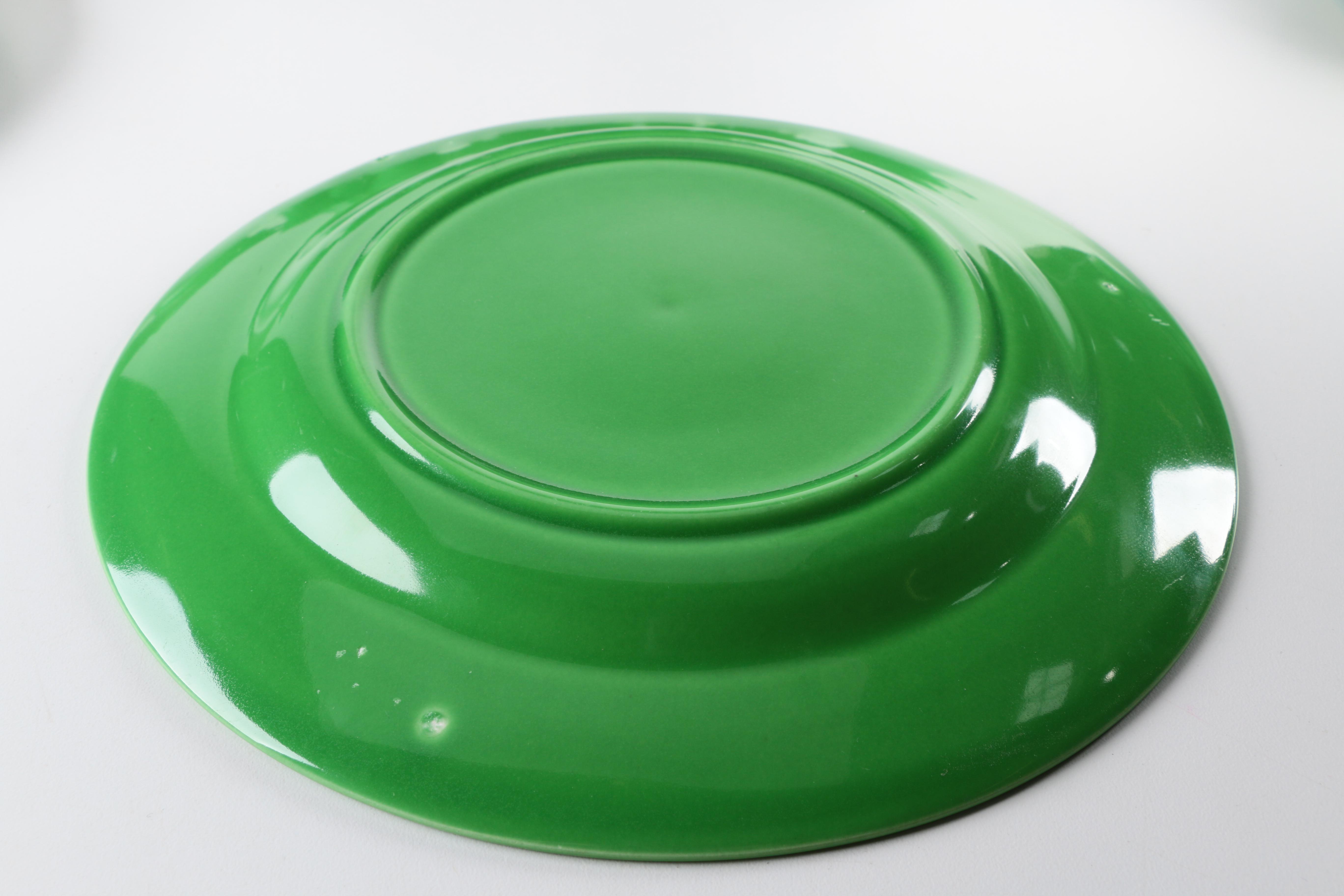 Vintage Homer Laughlin "Harlequin" Green Ceramic Tableware