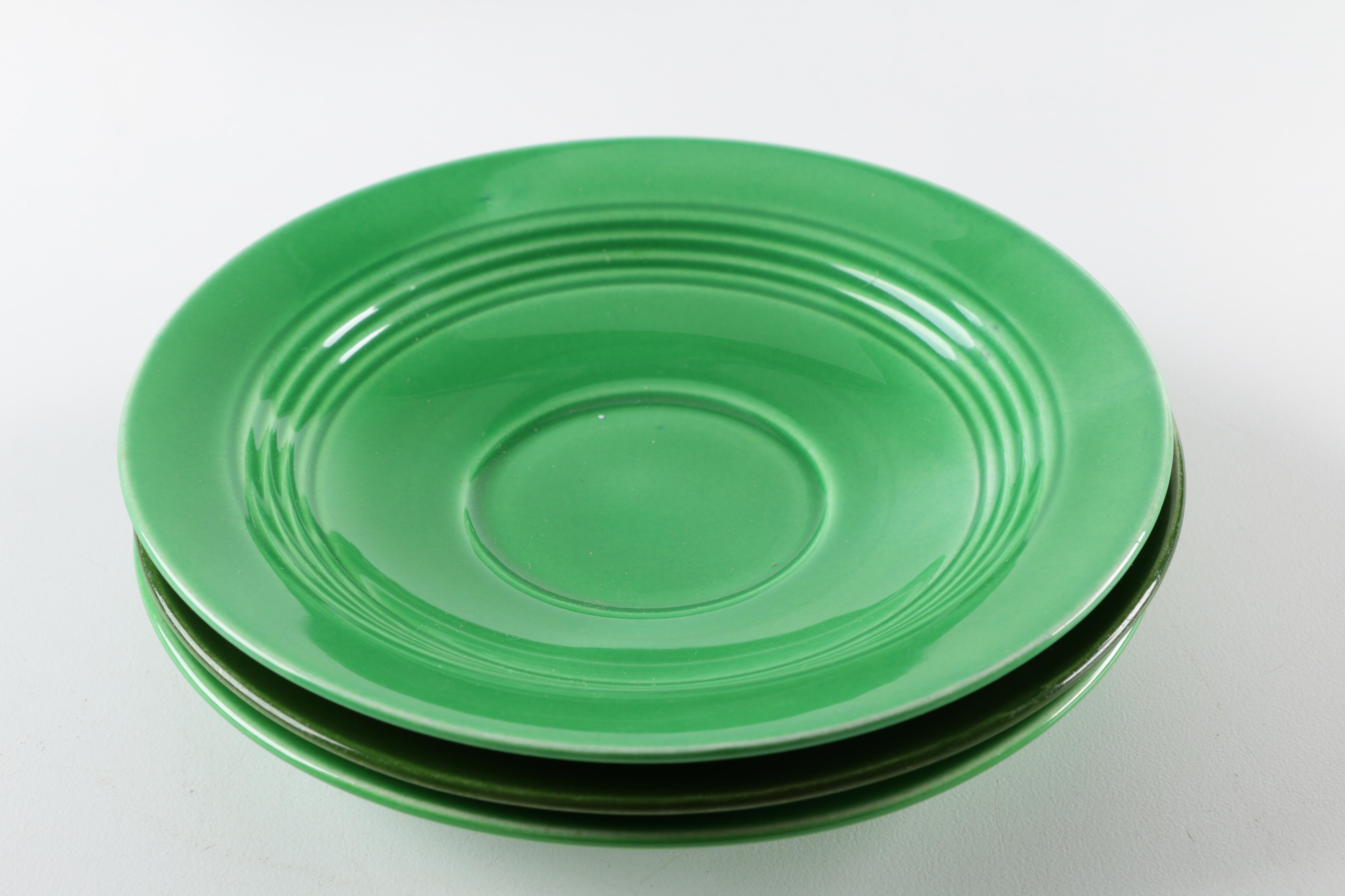 Vintage Homer Laughlin "Harlequin" Green Ceramic Tableware
