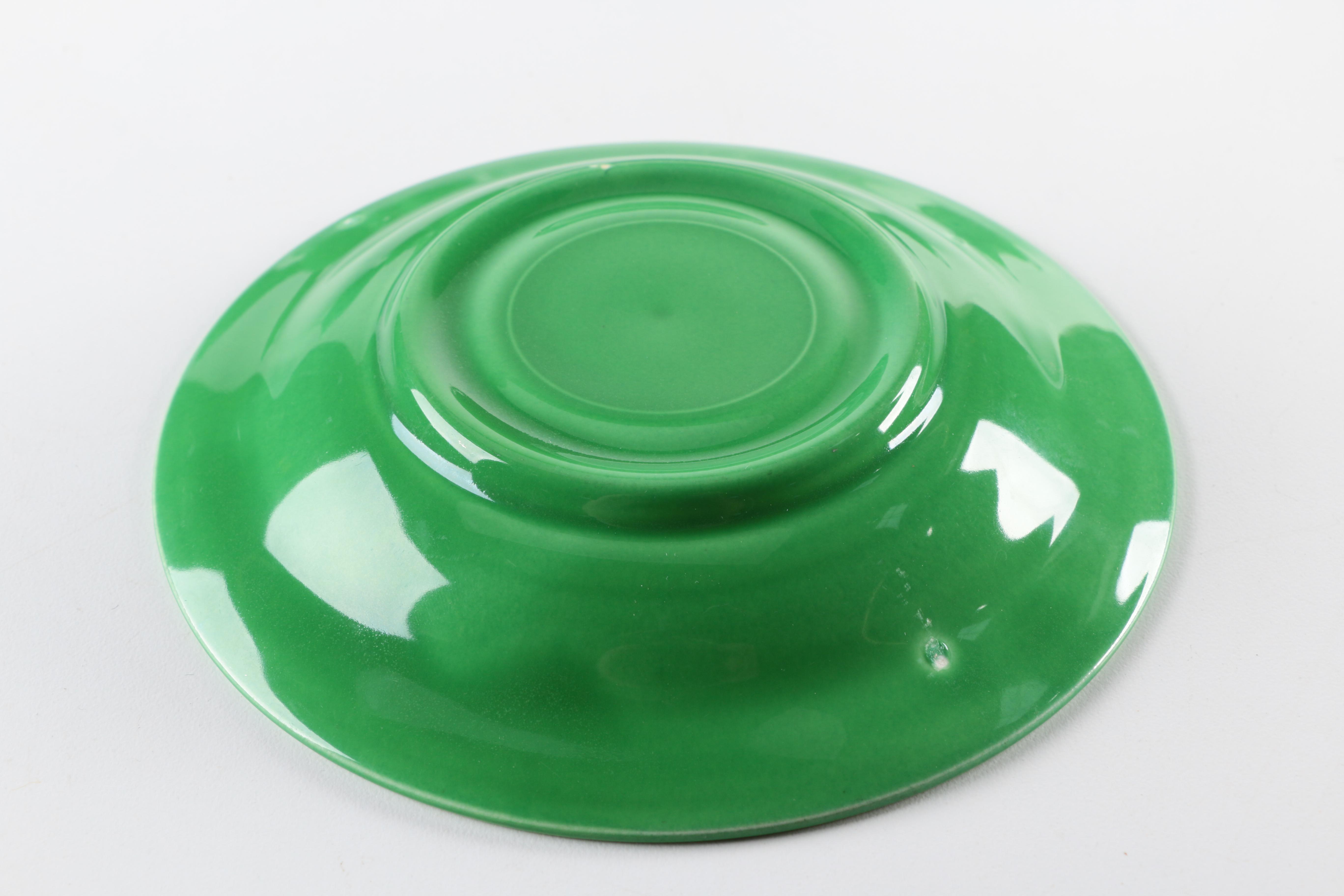 Vintage Homer Laughlin "Harlequin" Green Ceramic Tableware