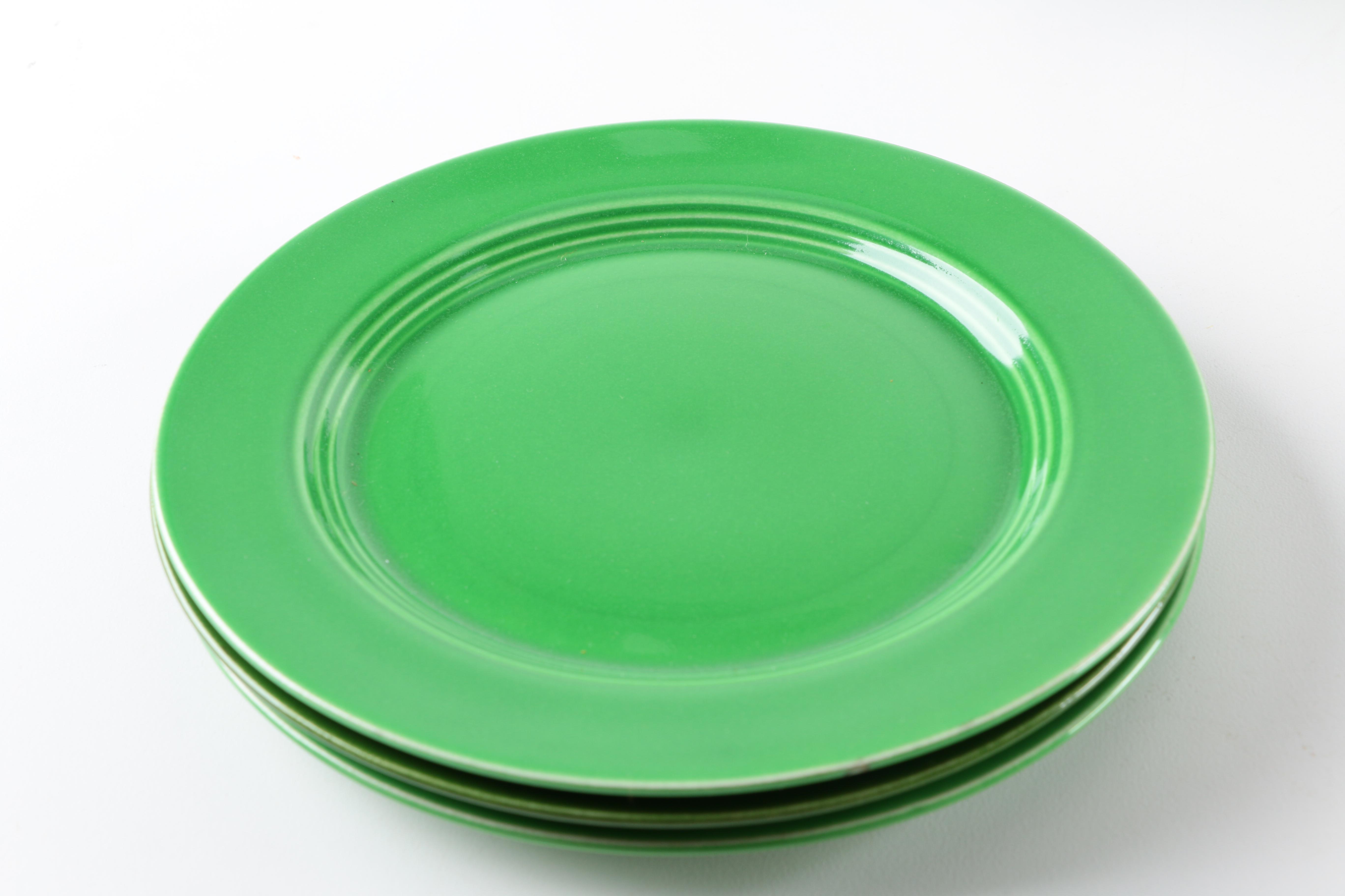 Vintage Homer Laughlin "Harlequin" Green Ceramic Tableware