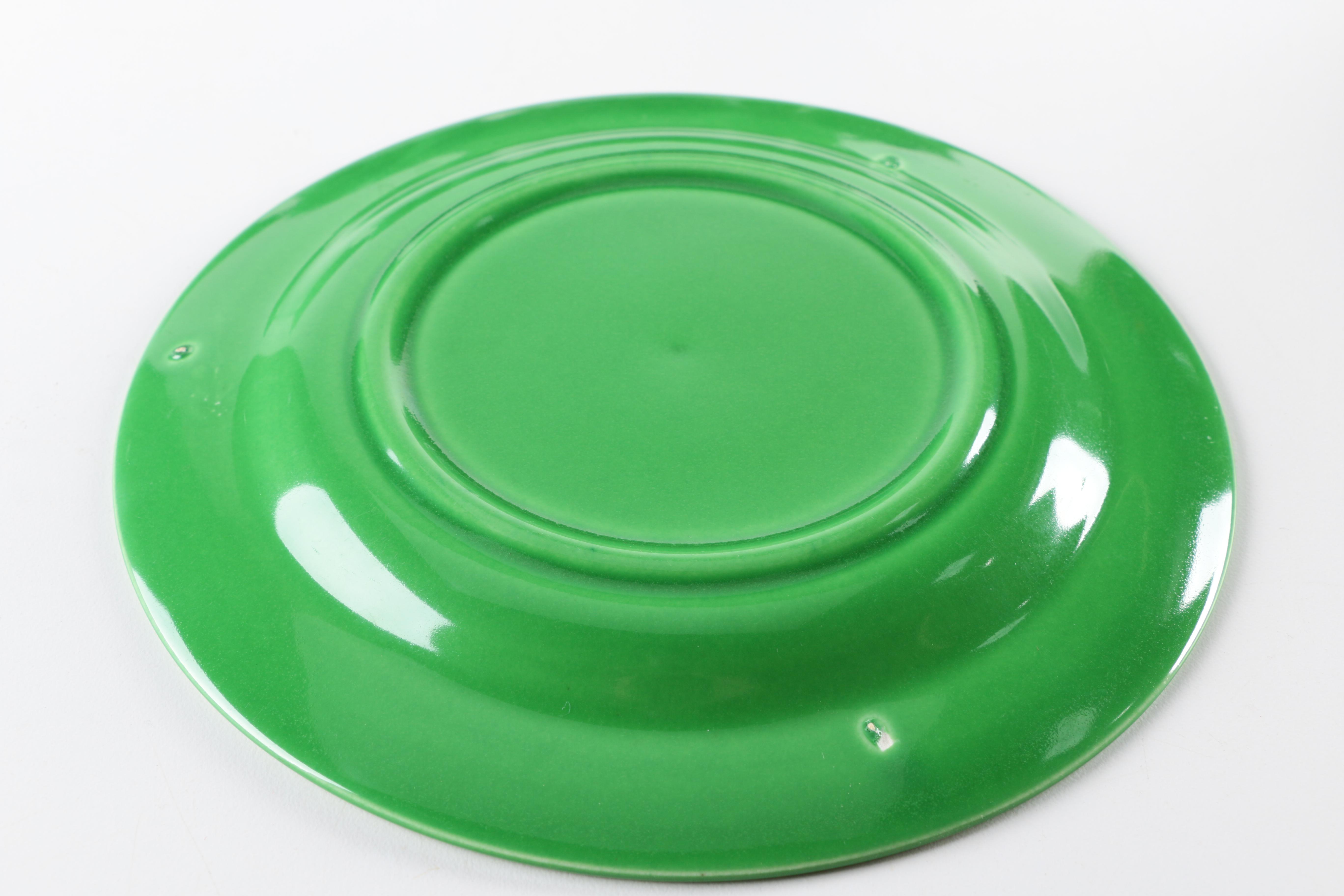 Vintage Homer Laughlin "Harlequin" Green Ceramic Tableware