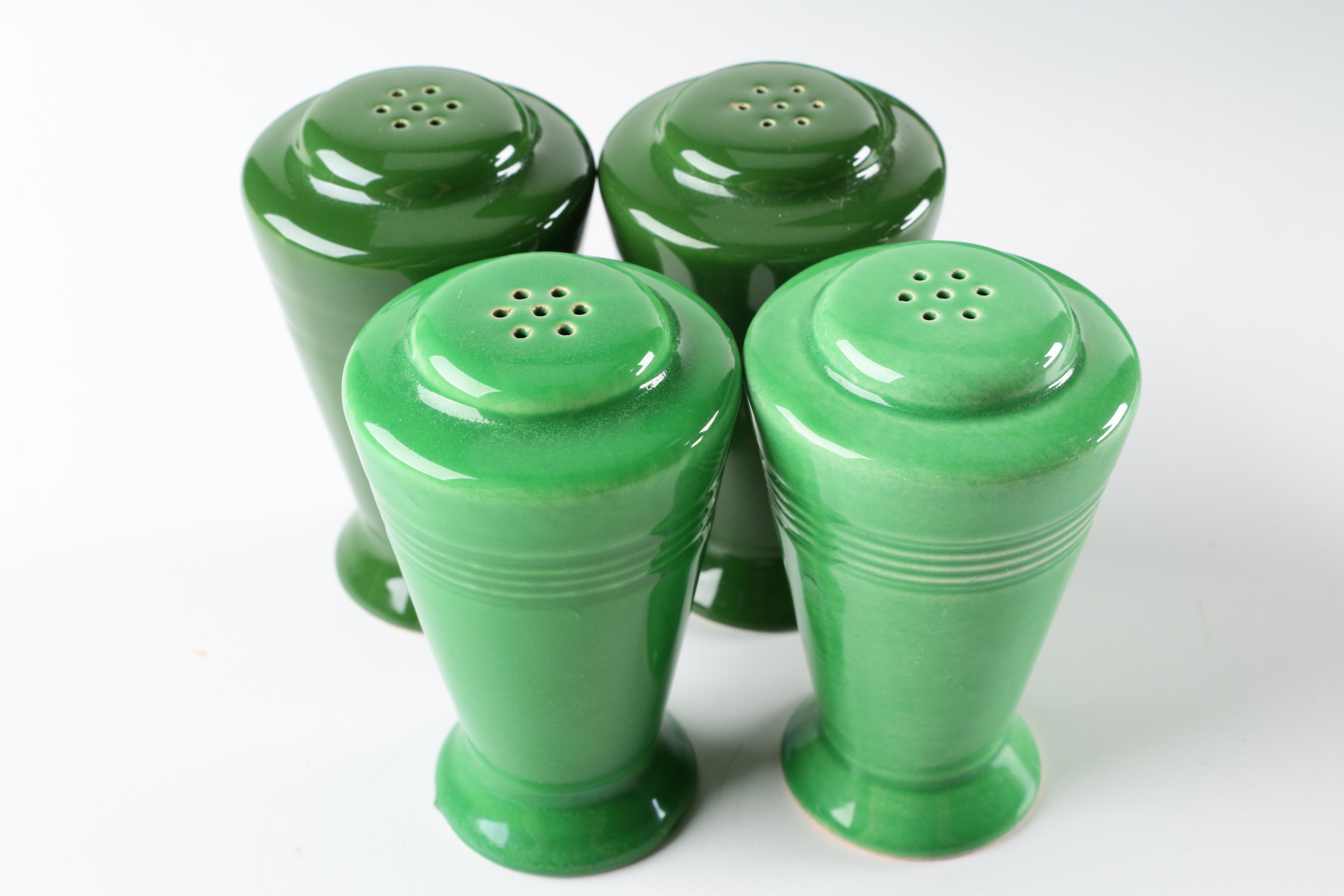 Vintage Homer Laughlin "Harlequin" Green Ceramic Tableware