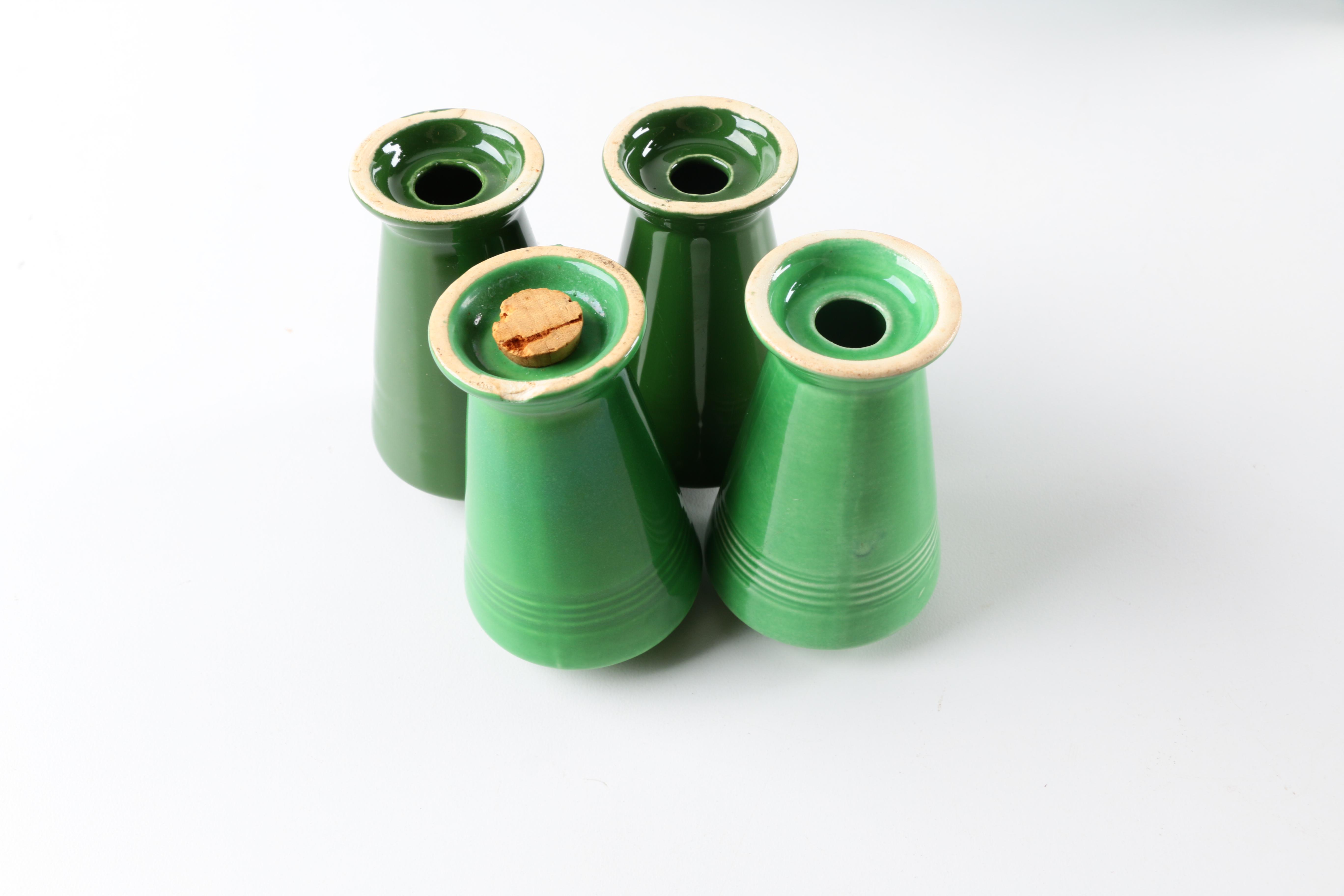 Vintage Homer Laughlin "Harlequin" Green Ceramic Tableware